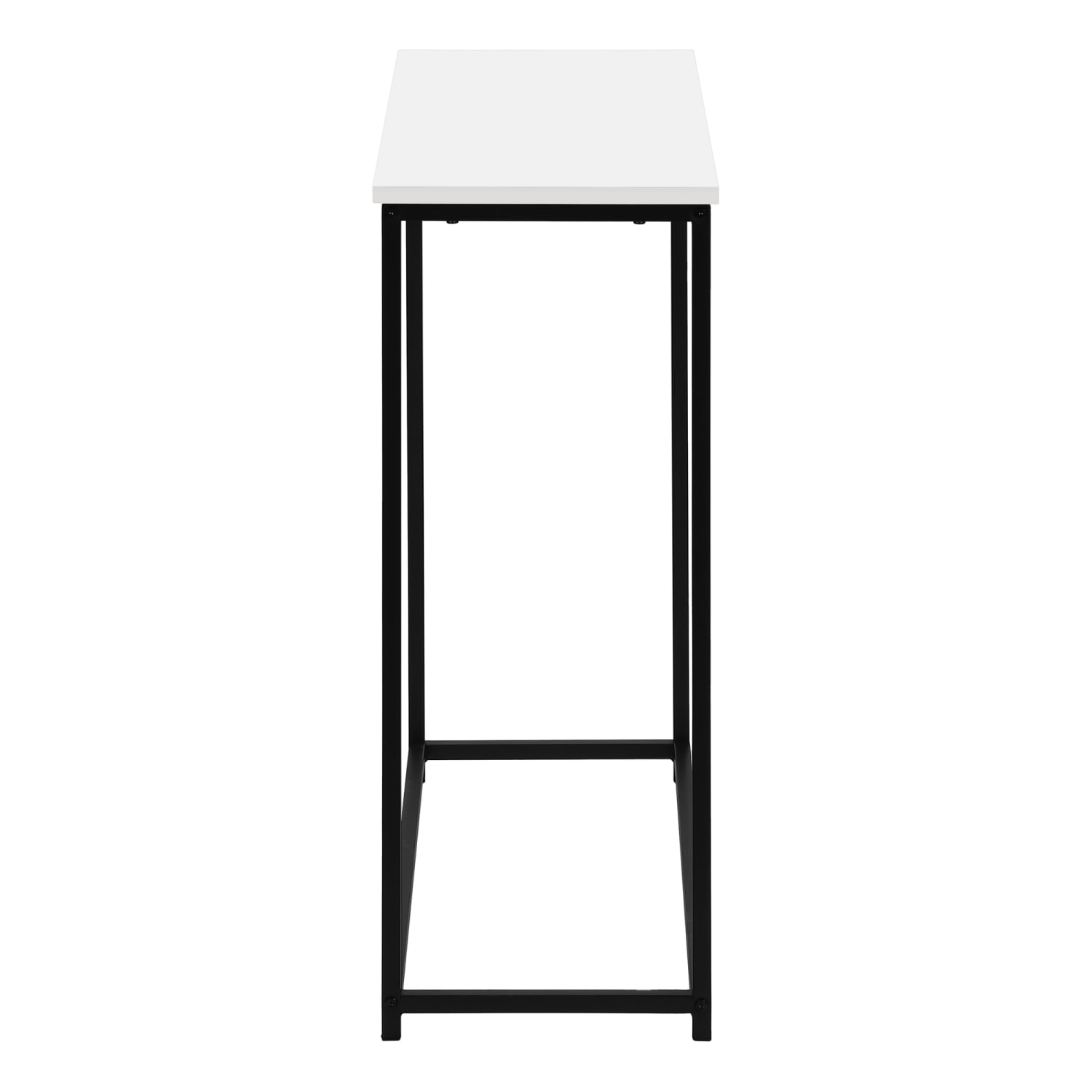 Monarch Specialties Ponce Laminate/Metal Narrow Accent Console Table, 29inH x 31-1/2inW x 11-1/2inD, White/Black - Image 6