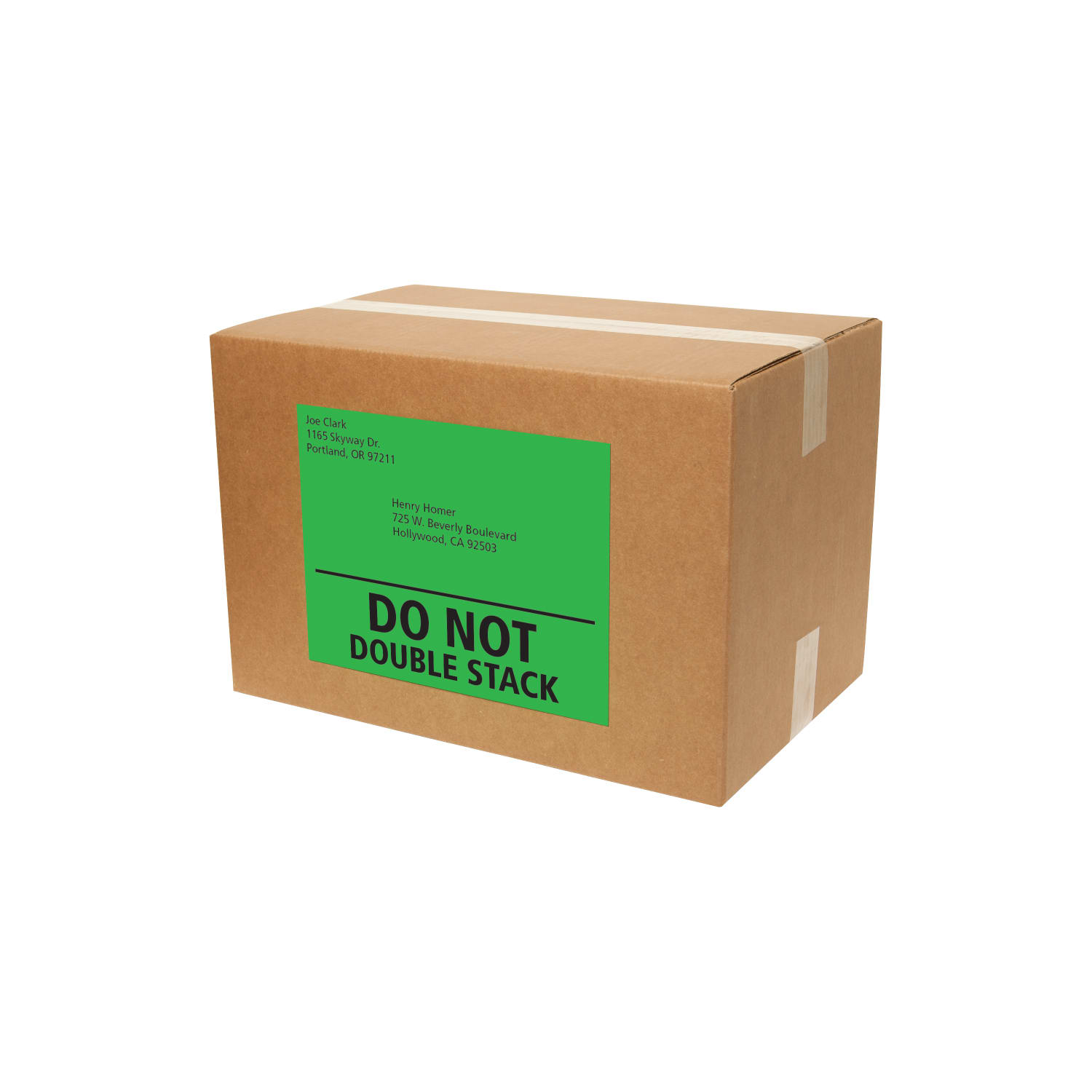 Avery High-Visibility Permanent Shipping Labels, 5940, 8 1/2in x 11in, Neon Green, Pack Of 100 - Image 3