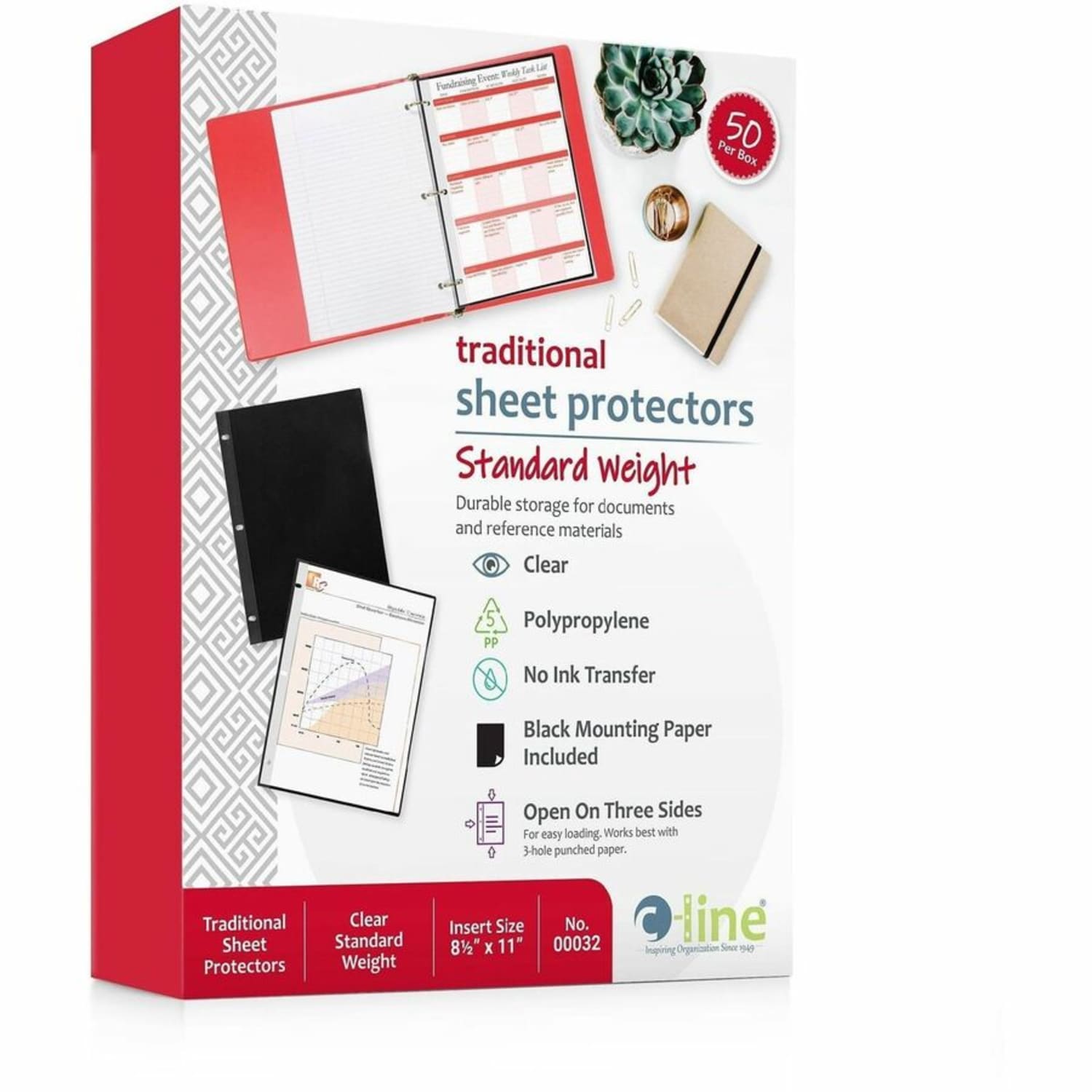 C-Line Clear Poly Side-Load Sheet Protectors, 8 1/2in x 11in, Box Of 50 - Image 6