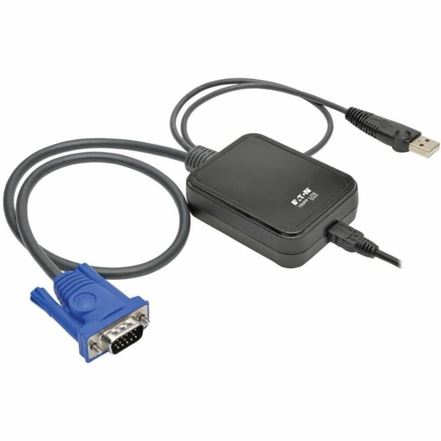 Tripp Lite KVM Console to USB 2.0 Portable Laptop Crash Cart Adapter with File Transfer and Video Capture 1920 x 1200 @ 60 Hz - 1 Computer(s) - 1 Local User(s) - 0 Remote User(s) - WUXGA - 1920 x 1200 Maximum Video Resolution - 1 x USB x VGA - Image 5