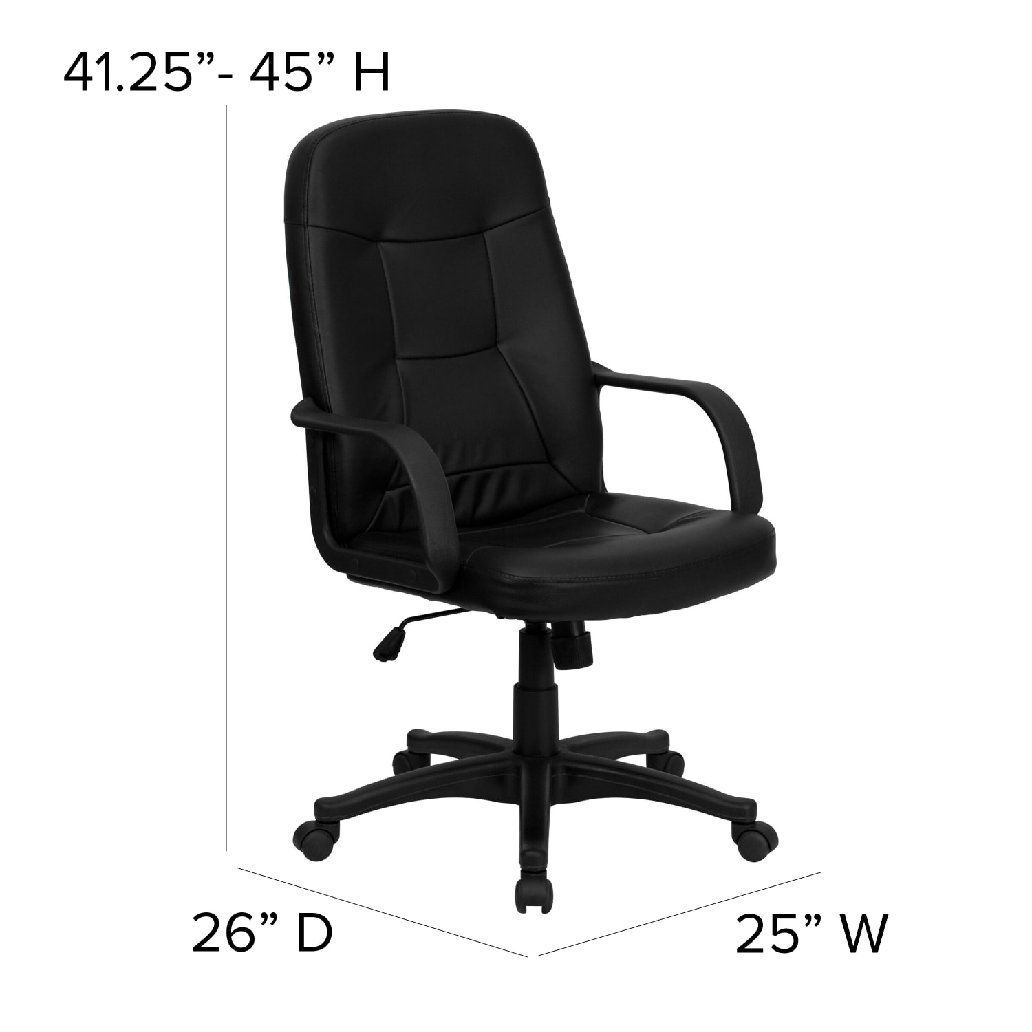 Flash Furniture Glove Vinyl HighBack Swivel Chair Black PopularChairscom Flash Furniture Glove Vinyl High Back Swivel Chair Black PopularChairscom