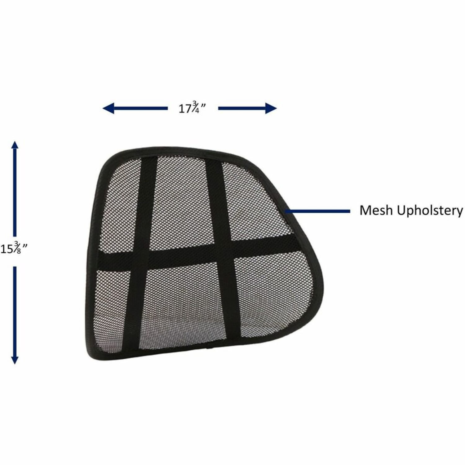 Lorell Ergo Lumbar Back Support, Mesh, Black - Image 5