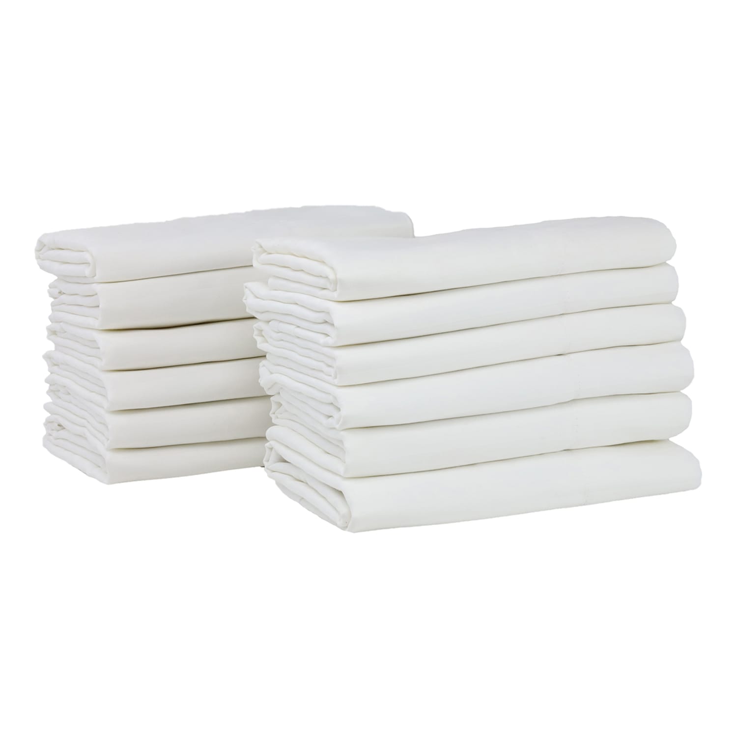 1888 Mills Lotus Satin Stripe King Pillowcases, 42in x 46in, White, Pack Of 72 Pillowcases - Image 3