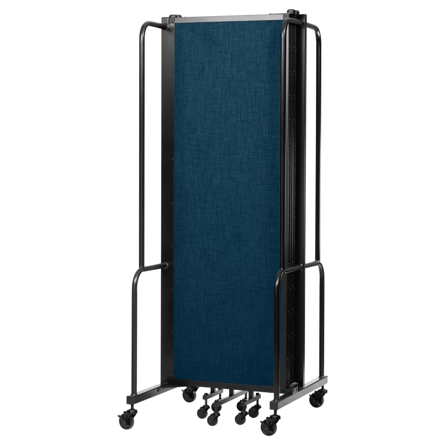 National Public Seating Room Divider, 5-Section, 72inH x 27inW x 118inD, Blue - Image 5
