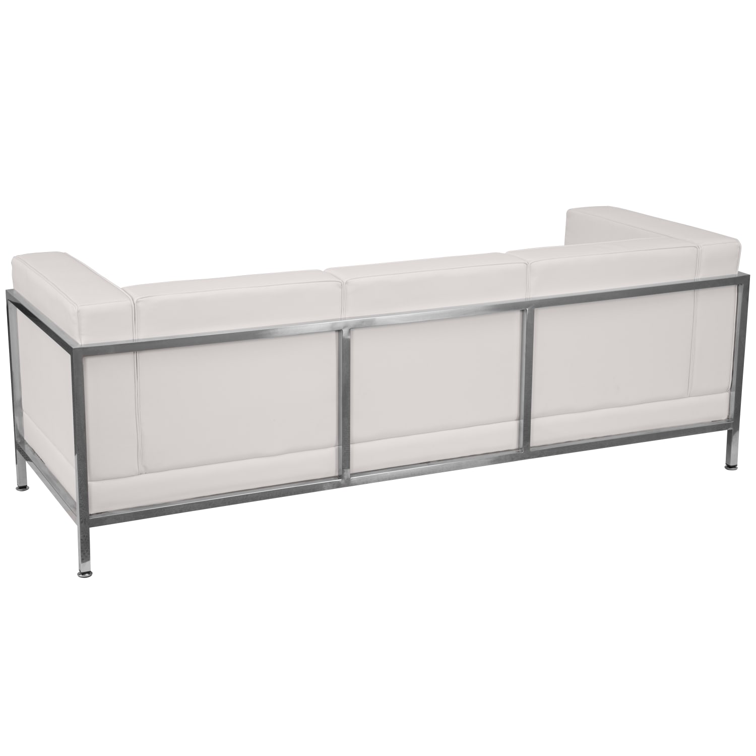 Flash Furniture HERCULES Imagination Series Contemporary LeatherSoft Modular Sofa with Quilted Tufted Seat and Encasing Frame Melrose White PopularChairscom Flash Furniture HERCULES Imagination Series Contemporary LeatherSoft Modular Sofa with Quilted Tufted Seat and Encasing Frame Melrose White PopularChairscom