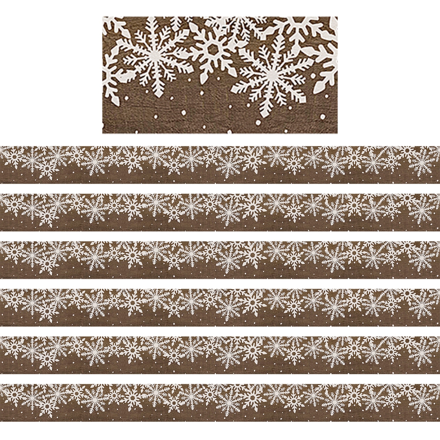 Teacher Created Resources Straight Border Trim, Home Sweet Classroom Winter, 35ft Per Pack, Set Of 6 Packs
