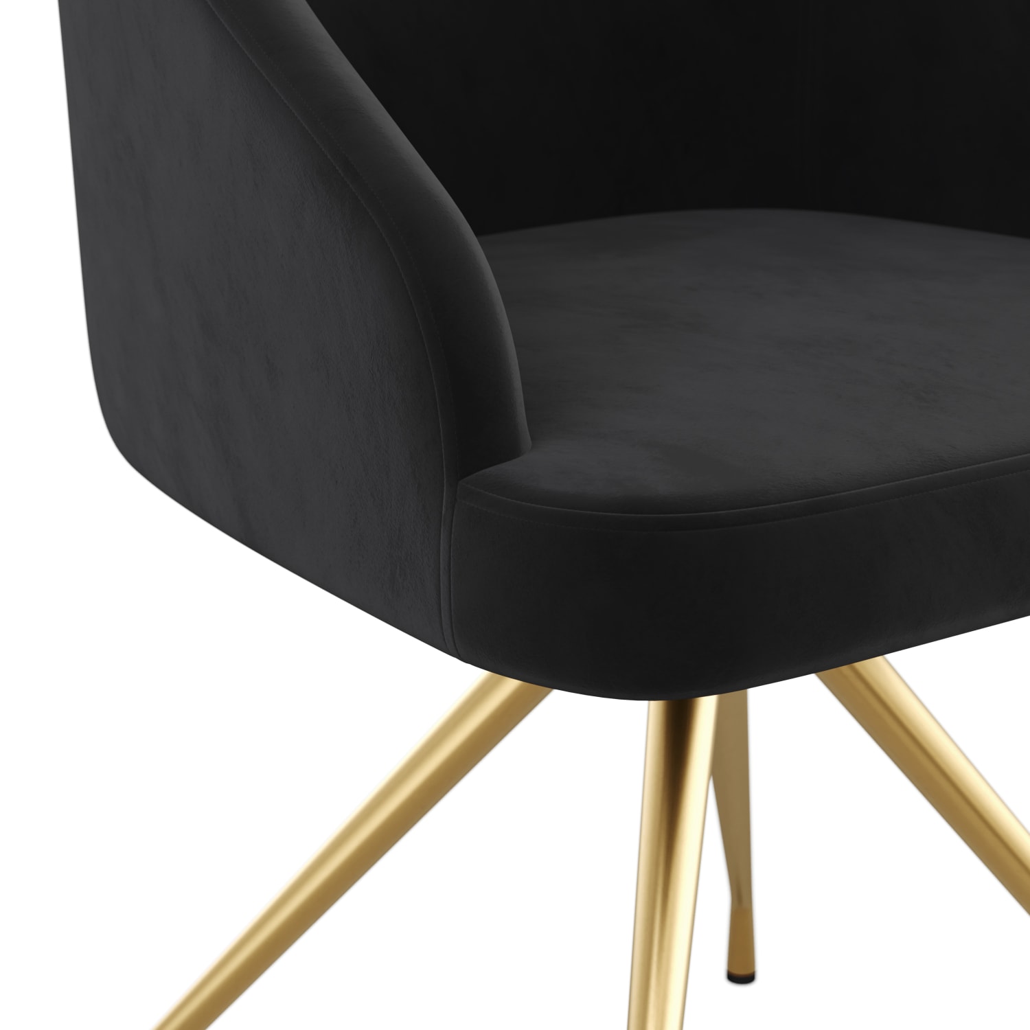 Martha Stewart Sora Upholstered MidBack Stationary Office Task Chair Velvet BlackPolished Nickel PopularChairscom Martha Stewart Sora Upholstered Mid Back Stationary Office Task Chair Velvet BlackPolished Nickel PopularChairscom