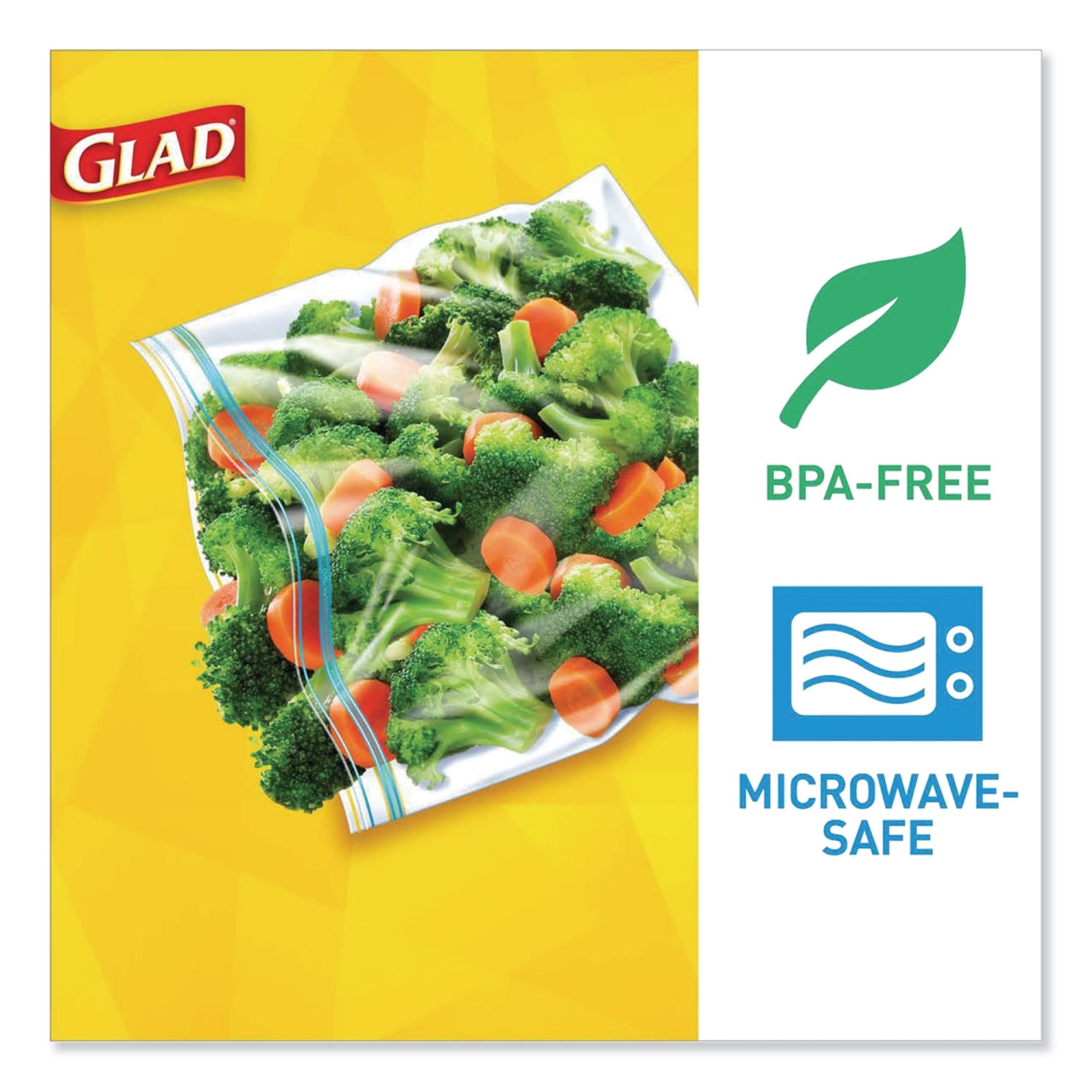 Glad Fold-Top Sandwich Bags, 6-1/2in x 5-1/2in, Clear, 180 Bags Per Box, Case Of 12 Boxes - Image 5