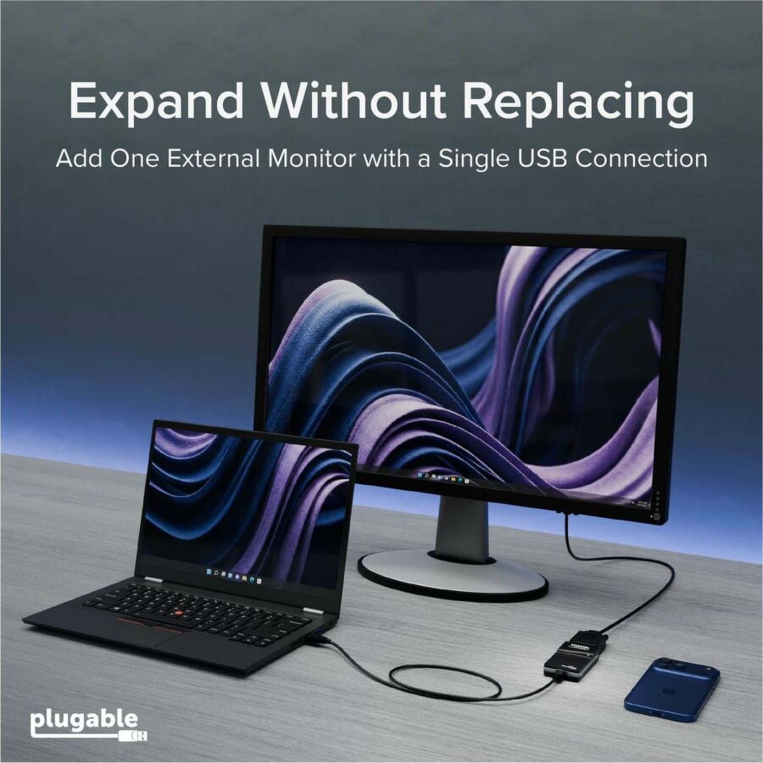 Plugable USB 2.0 to VGA Video Graphics Adapter for Multiple Monitors up to 1920x1080 - Supports Windows 10, 8.1, 7, XP - Image 3