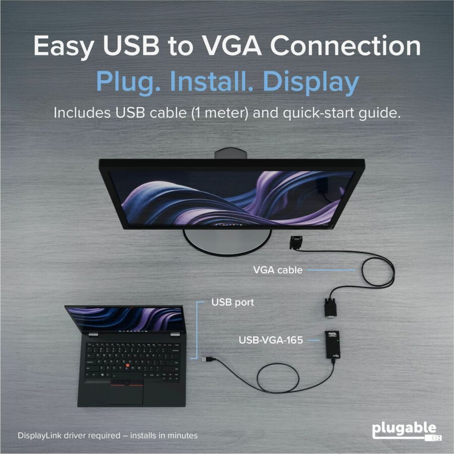 Plugable USB 2.0 to VGA Video Graphics Adapter for Multiple Monitors up to 1920x1080 - Supports Windows 10, 8.1, 7, XP - Image 5