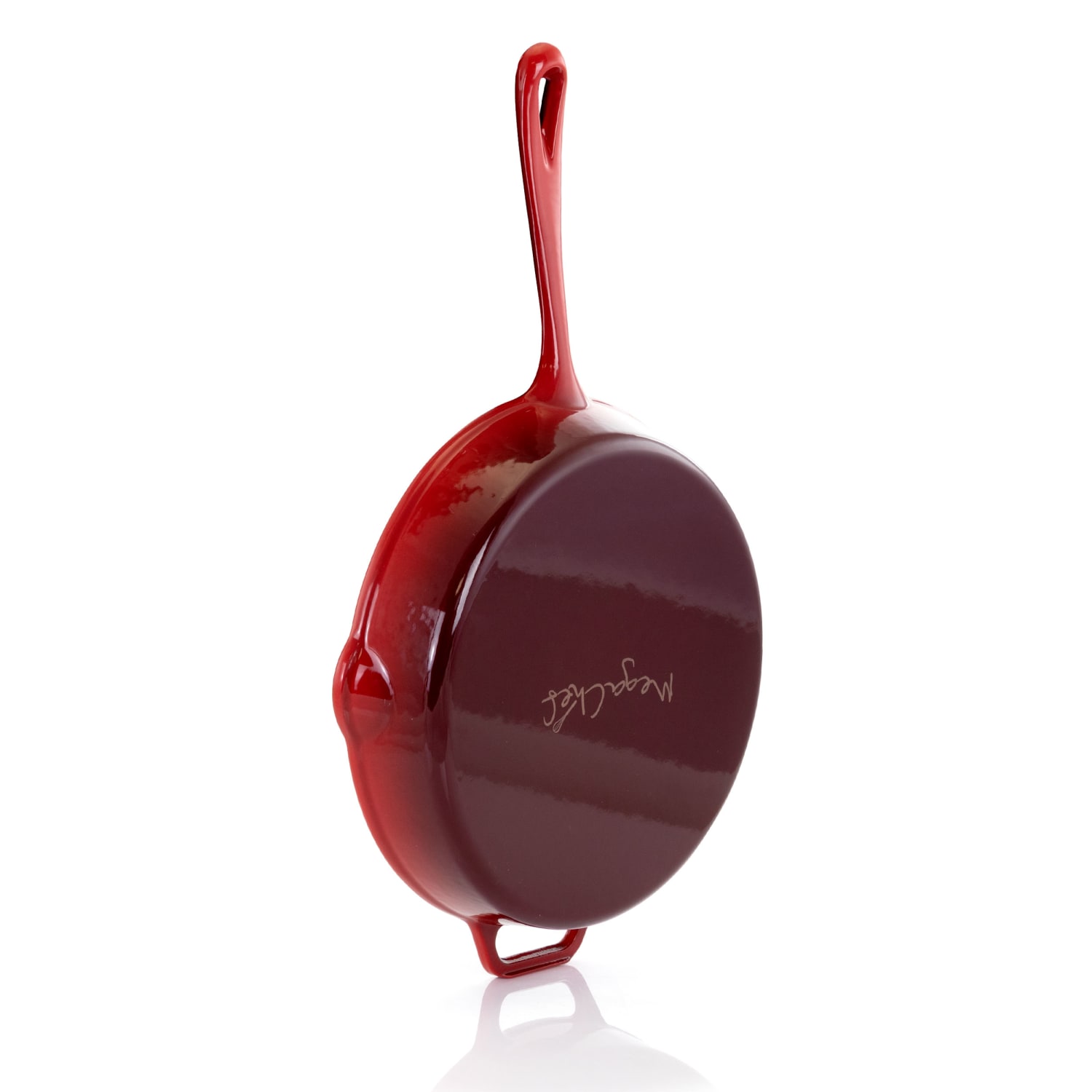MegaChef Cast Iron Skillet, 12in, Red - Image 5