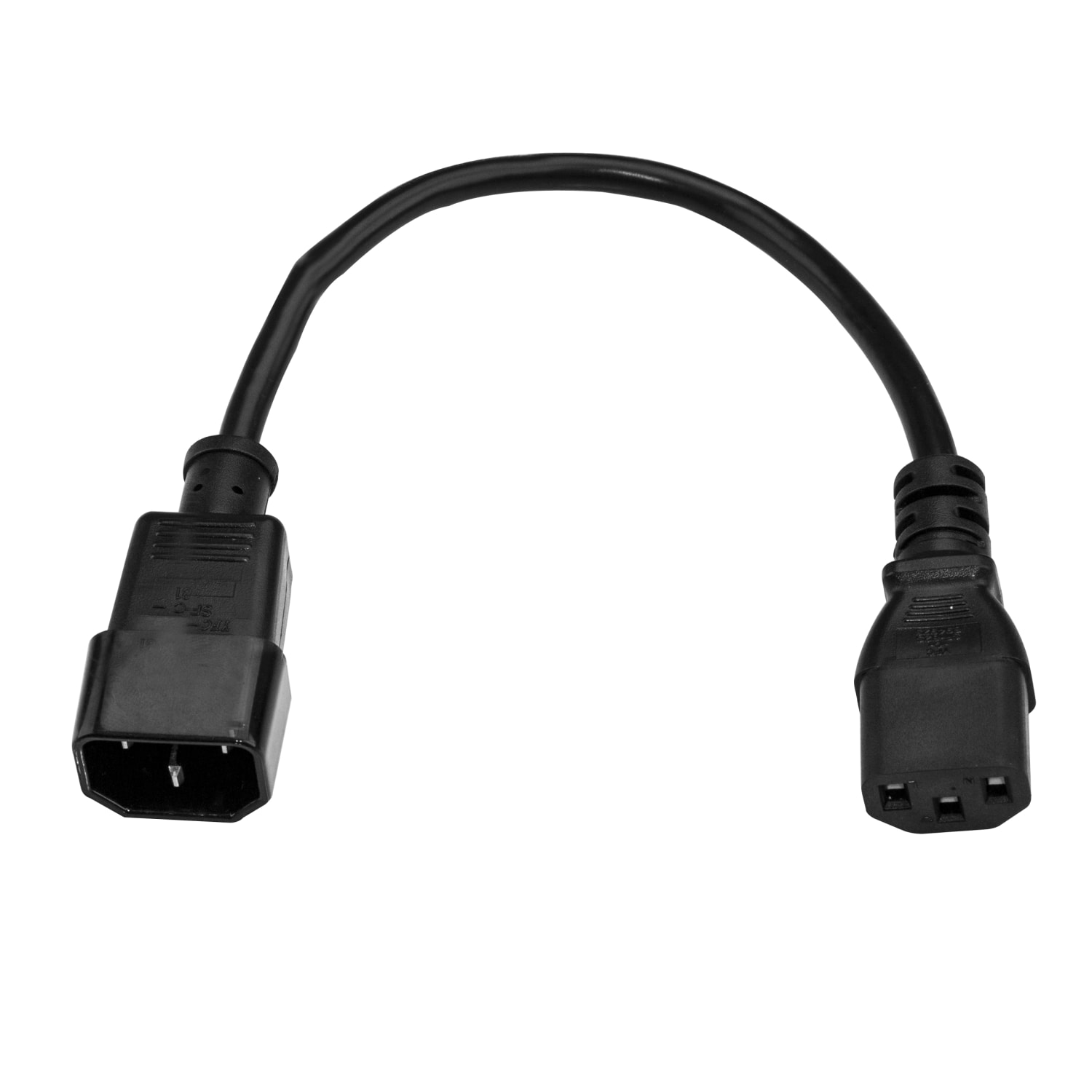StarTech.com 10ft (3m) Power Extension Cord, C14 to C13, 10A 125V, 18AWG, Computer Power Cord Extension, Power Supply Extension Cable - Image 5