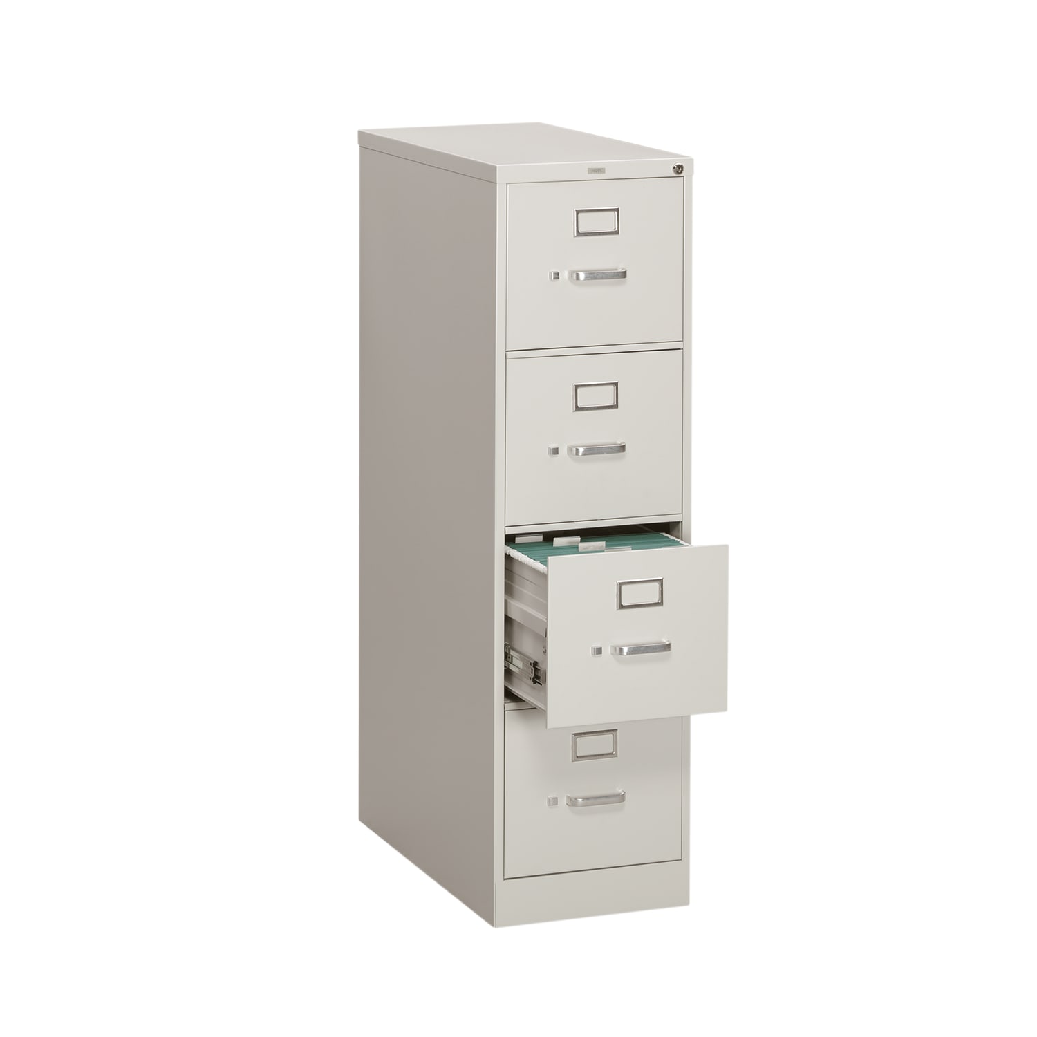 HON 310 26-1/2inD Vertical 4-Drawer Letter-Size File Cabinet, Light Gray - Image 3