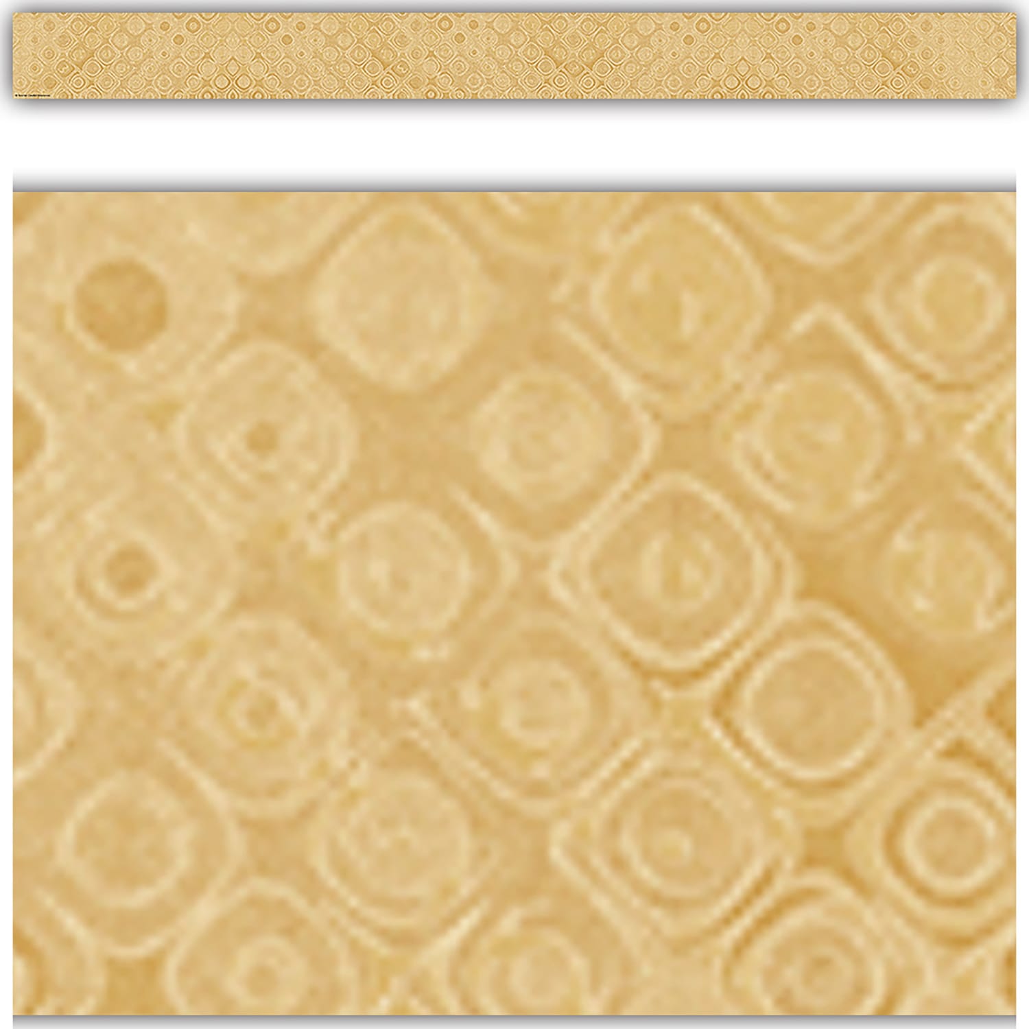Teacher Created Resources Straight Border Trim, Wonderfully Wild Golden Textile, 35ft Per Pack, Set Of 6 Packs - Image 4