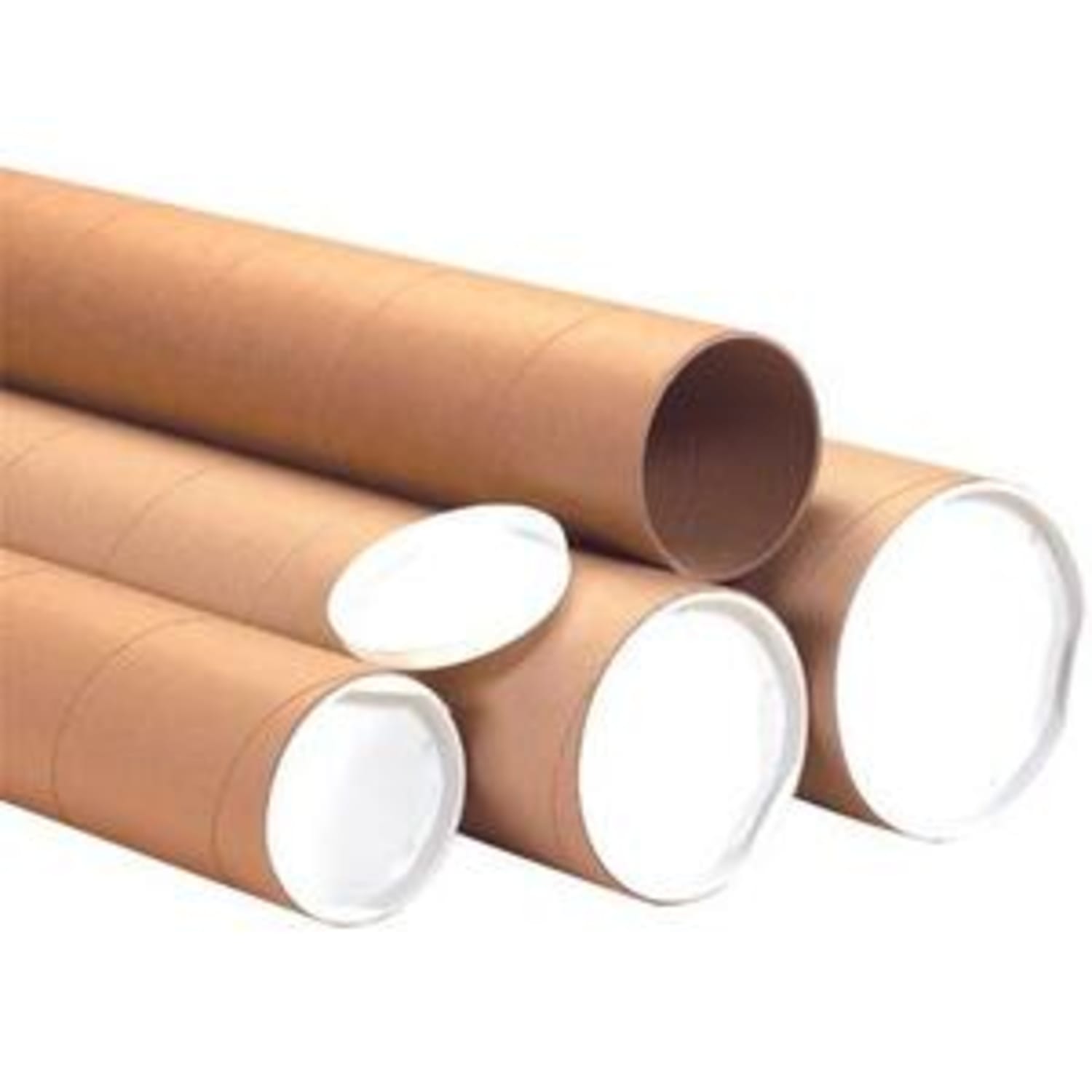 Partners Brand Heavy-Duty Kraft Mailing Tubes, 4in x 36in, 80% Recycled, Kraft, Pack Of 12 - Image 6