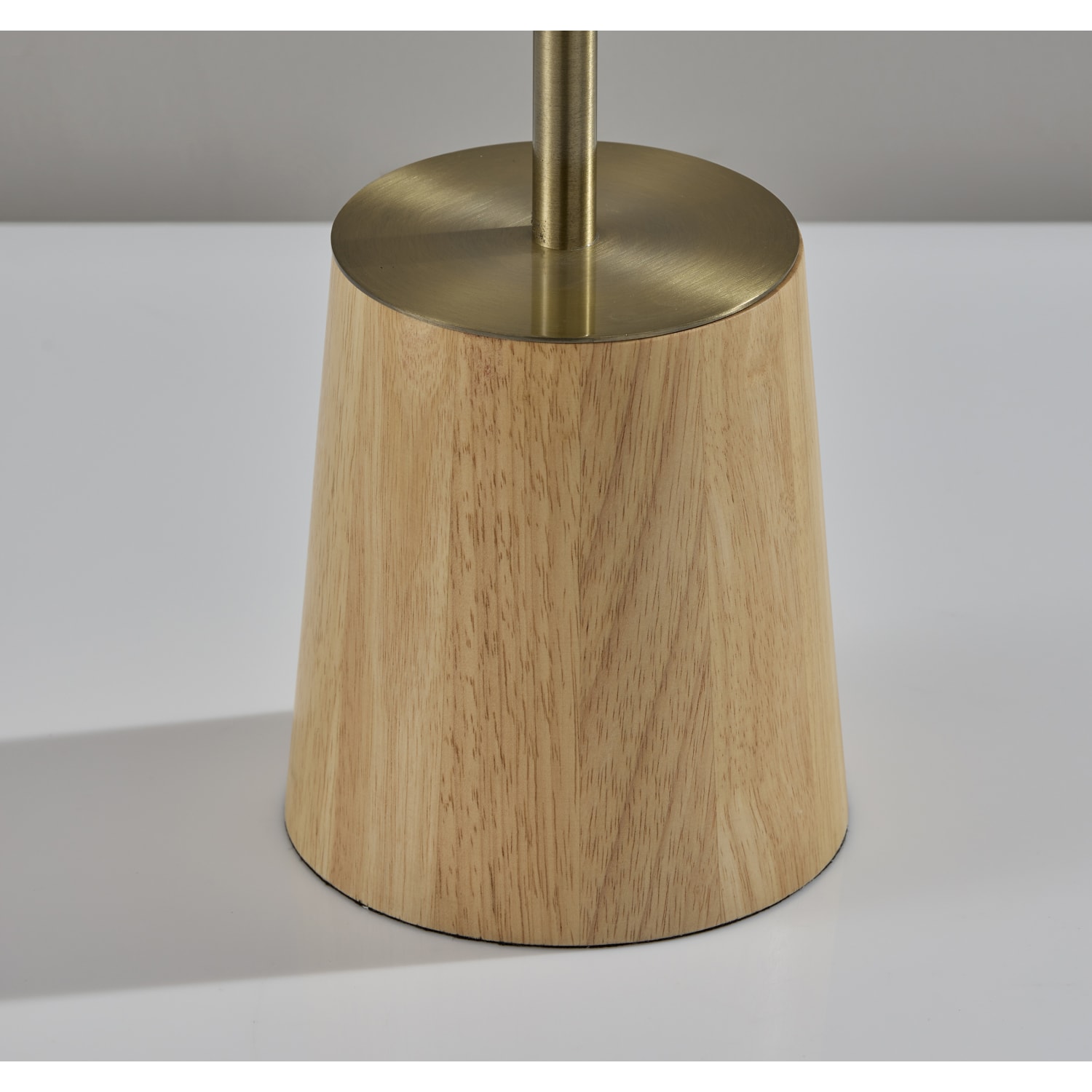 Adesso Ophelia Table Lamp, Antique Brass/White Fabric Shade - Image 3