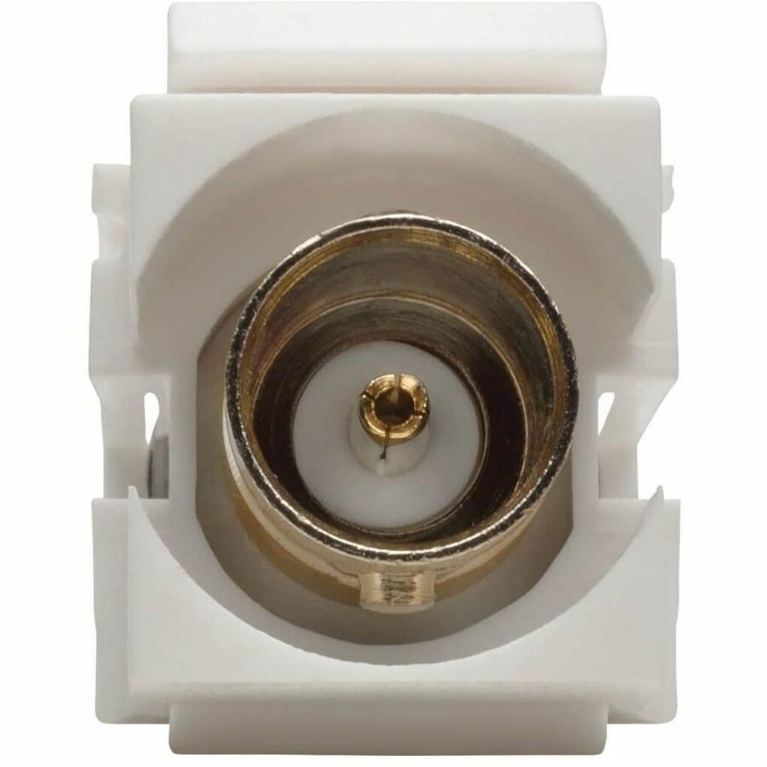 Eaton Tripp Lite Series BNC Keystone Panel Mount Coupler All-in-One Coaxial F/F 75 Ohms - Coaxial coupler - BNC female to BNC female - white - Image 5