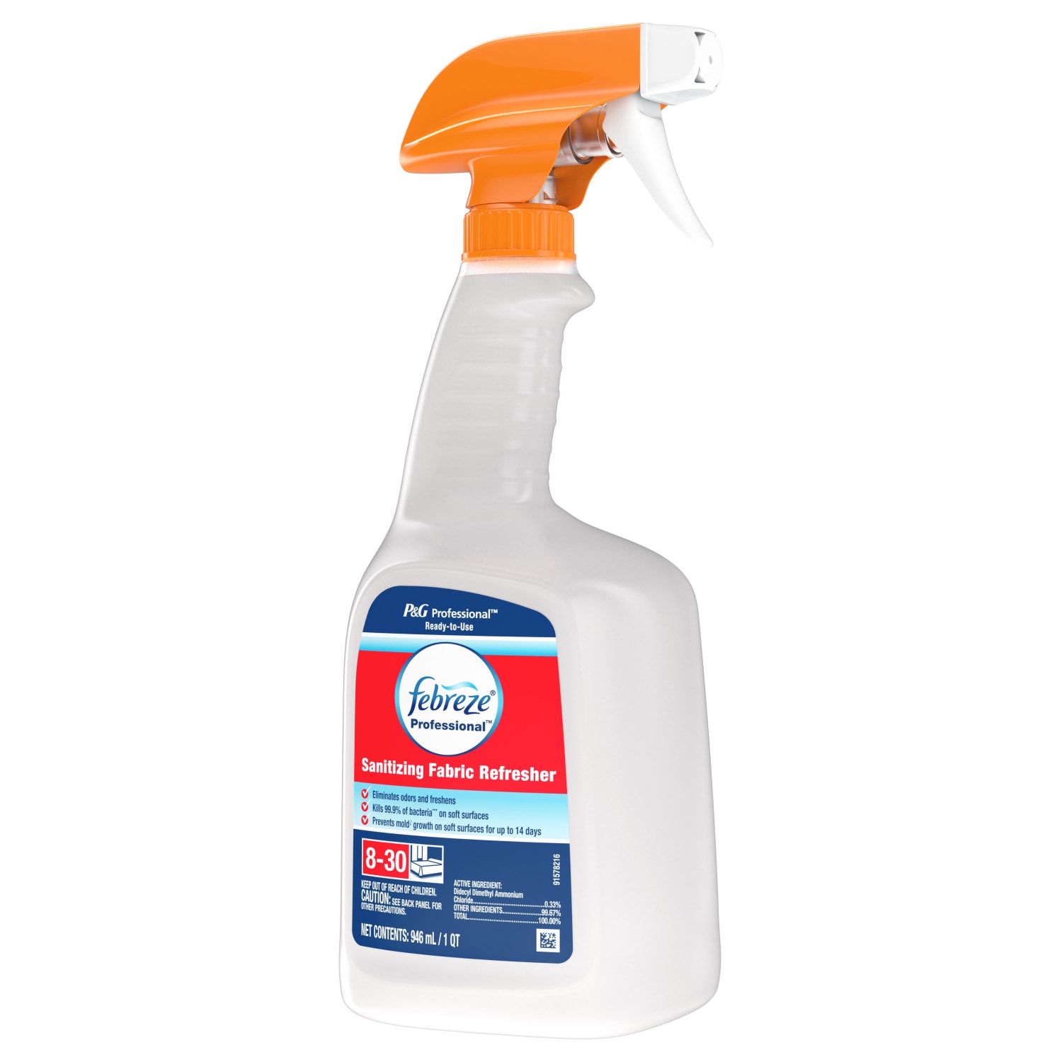 Febreze Professional Sanitizing Fabric Refresher, Light Scent, 32 Oz Bottle, Case Of 6 - Image 5