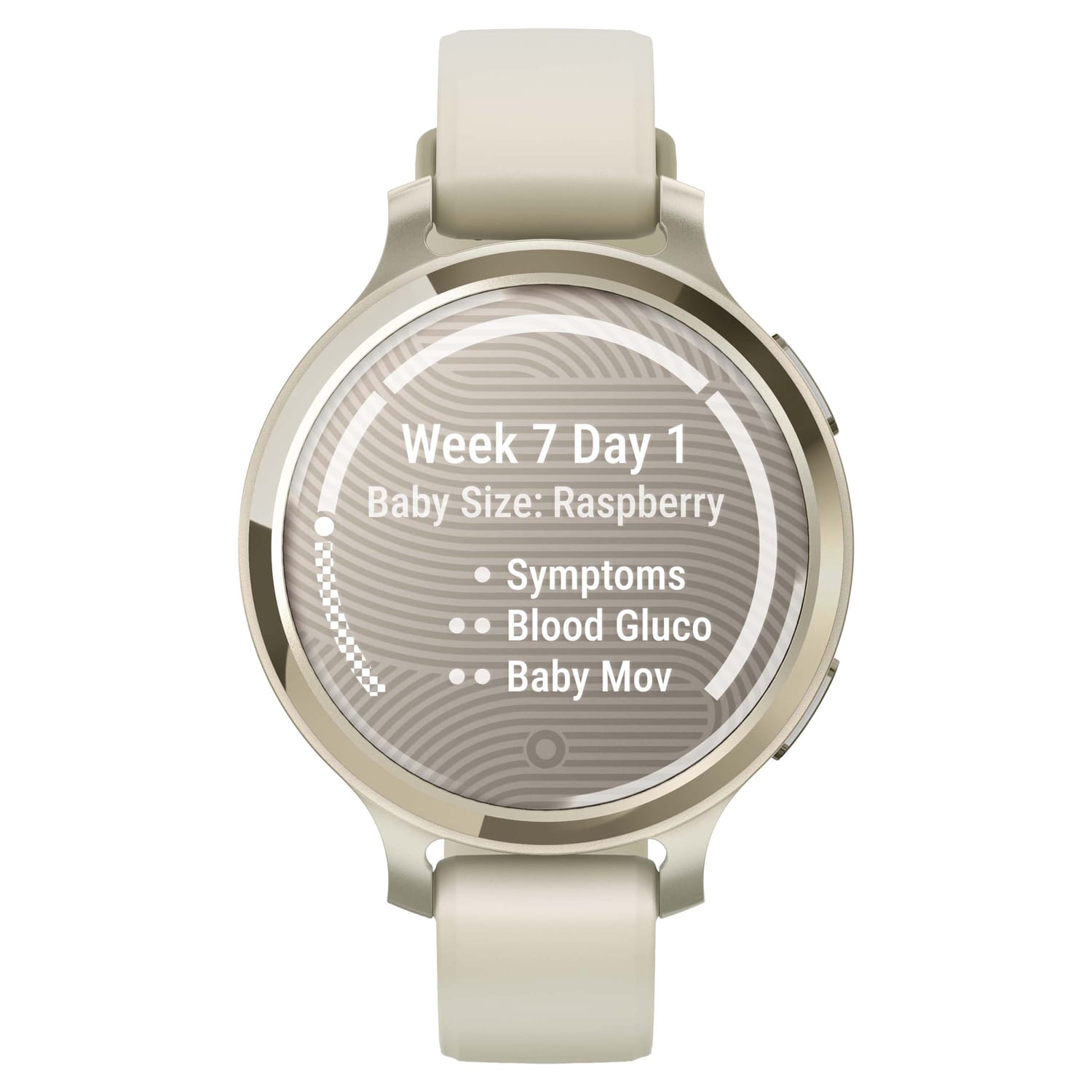 Garmin Lily 2 Active Health And Fitness Smartwatch With Anodized Aluminum Bezel And Silicone Band, Lunar Gold/Bone - Image 5