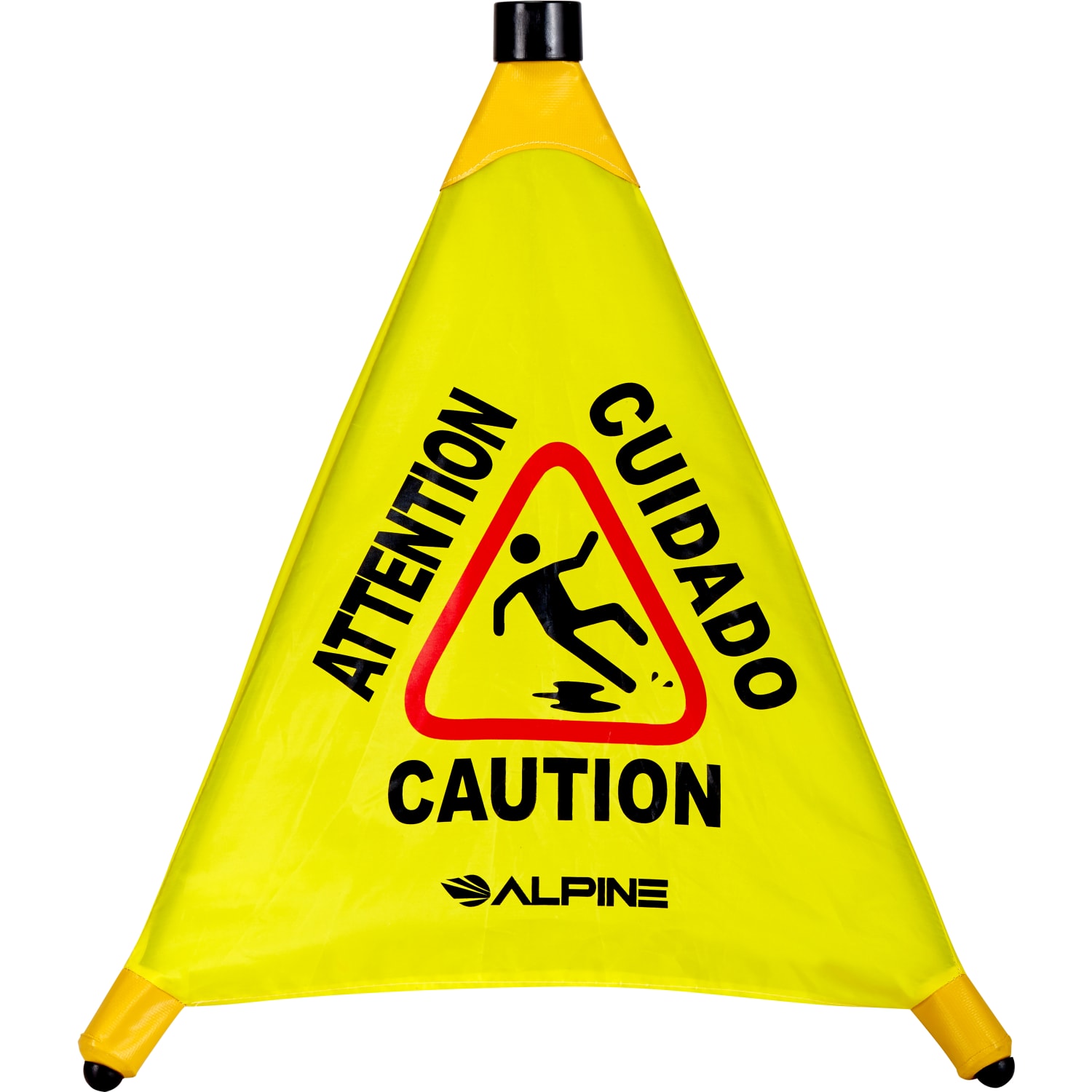 Alpine Industries Pop-Up Wet Floor Signs, 22-1/4in x 3in, Yellow, Pack Of 2 Signs - Image 3