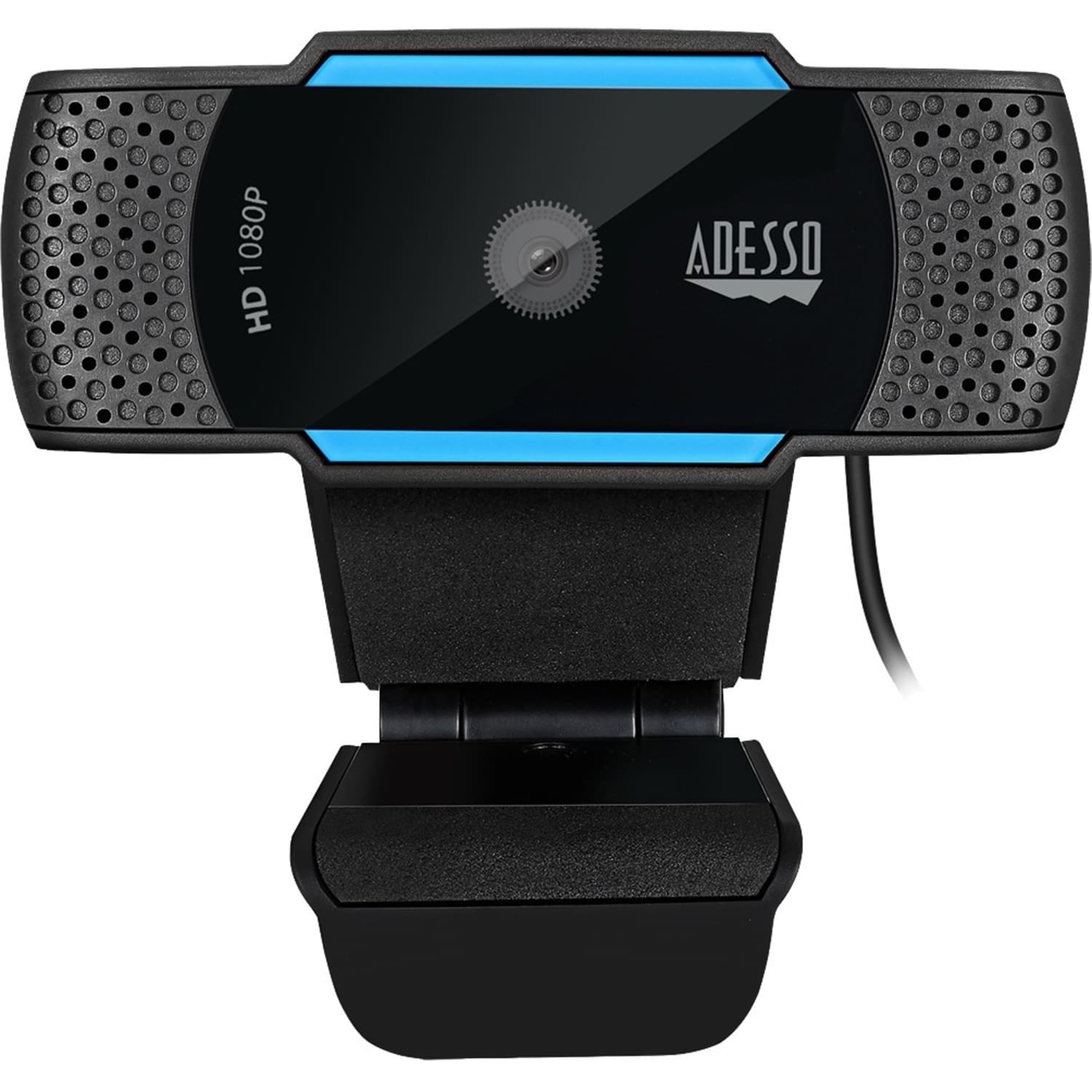 Adesso CyberTrack H5 1080P Webcam - 2.1 Megapixel - 30 fps - USB 2.0 - Auto Focus - Built-In MIC - Tripod Mount - CYBERTRACKH5 - Image 3