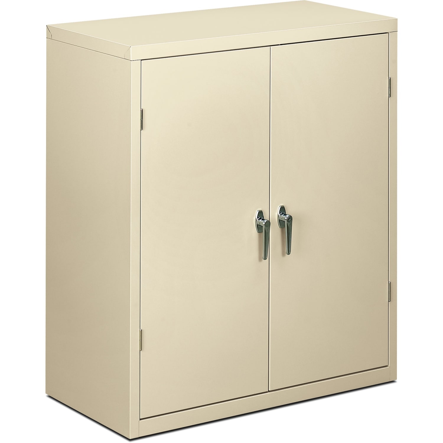 HON Brigade Storage Cabinet, 2 Adjustable Shelves, 41 3/4inH x 36inW x 18 1/4inD, Putty - Image 3
