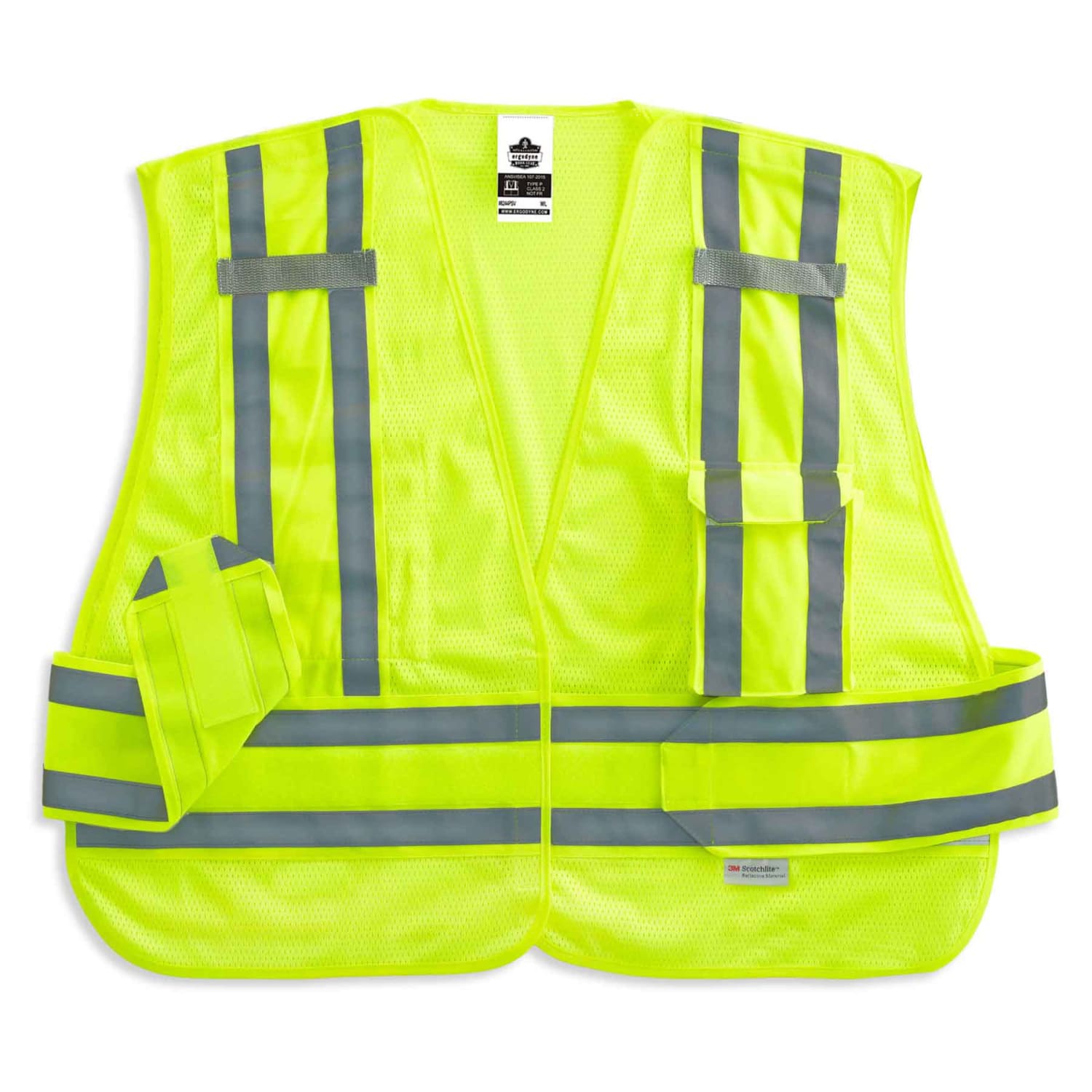 Ergodyne GloWear Safety Vest, Expandable, Type-P Class 2, 3X, Lime, 8244PSV - Image 4