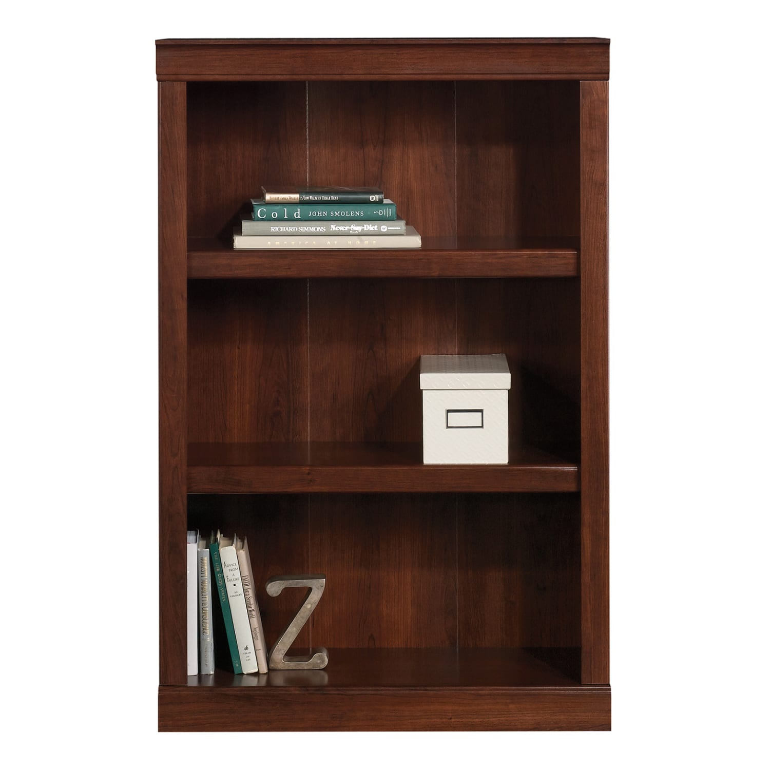 Realspace 45inH 3-Shelf Bookcase, Mulled Cherry - Image 5