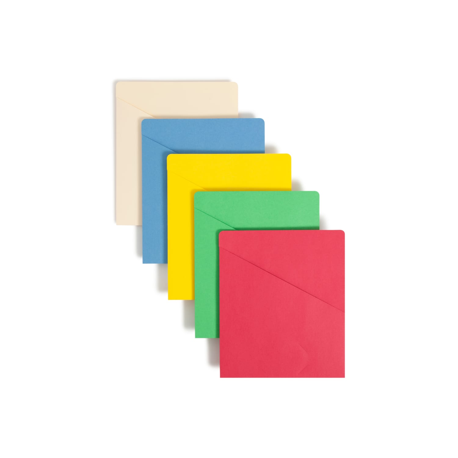 Smead Slash File Jackets Convenience Pack, 9 1/2in x 11 3/4in, Assorted Colors (No Color Choice), Pack Of 25