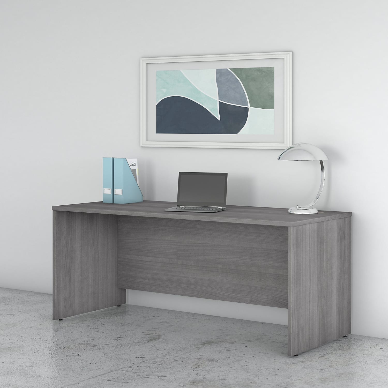 Bush Business Furniture Studio C Office 72inW Computer Desk, Platinum Gray, Standard Delivery - Image 3