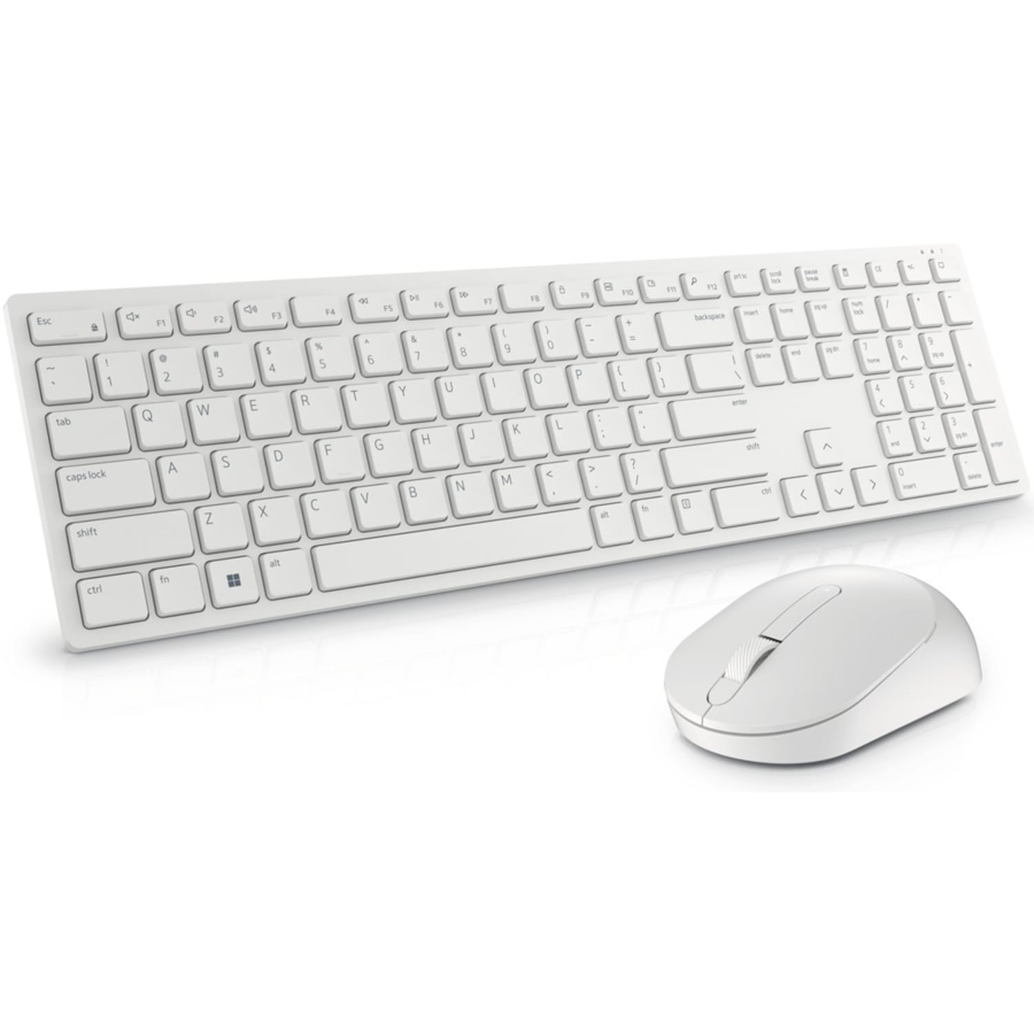 Dell Pro KM5221W Keyboard & Mouse - USB Plunger Wireless 2.40 GHz Keyboard - White - USB Wireless Mouse - KM5221WWHUS - Image 6