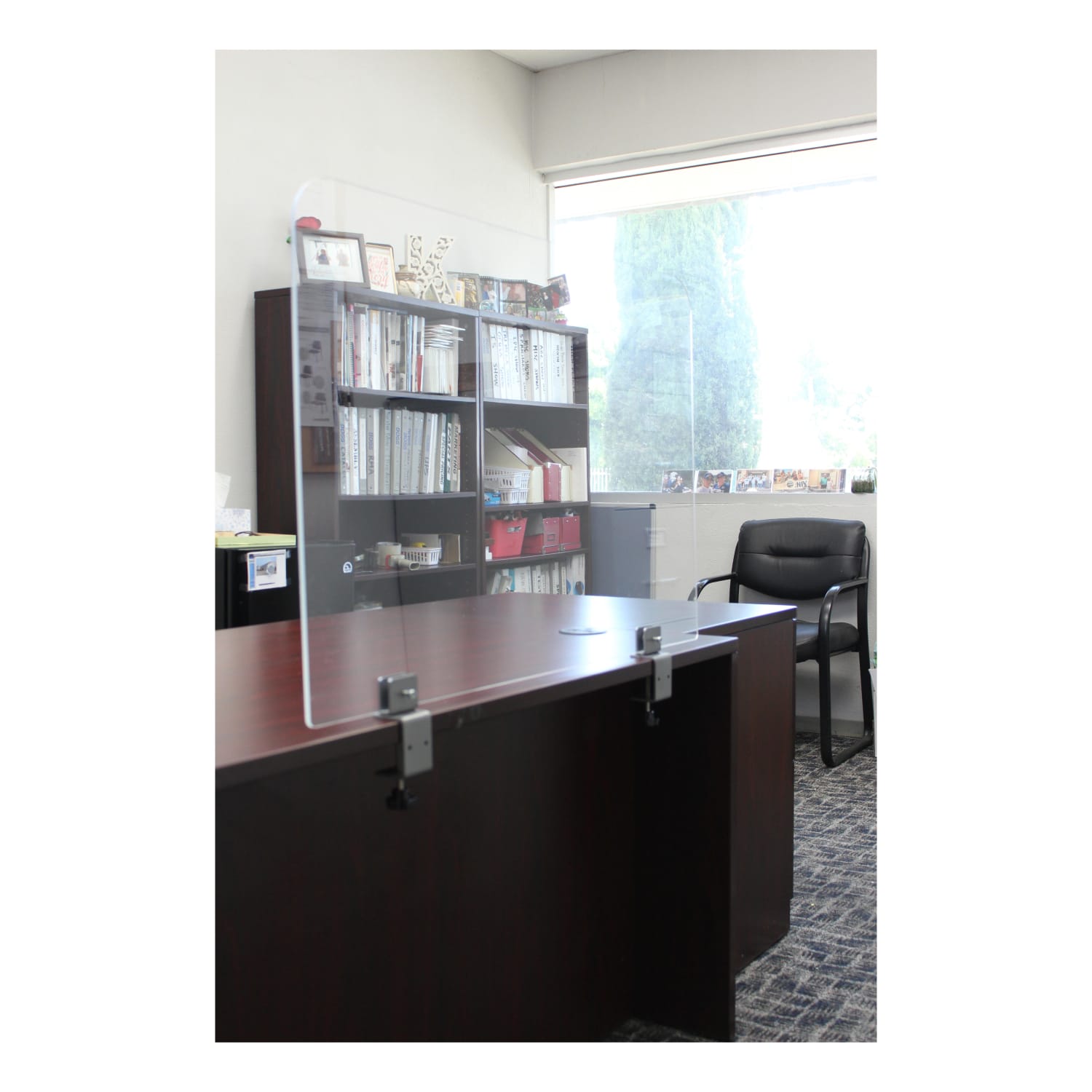 Boss Office Products 42inW Plexiglas Privacy Panel, Clear - Image 3