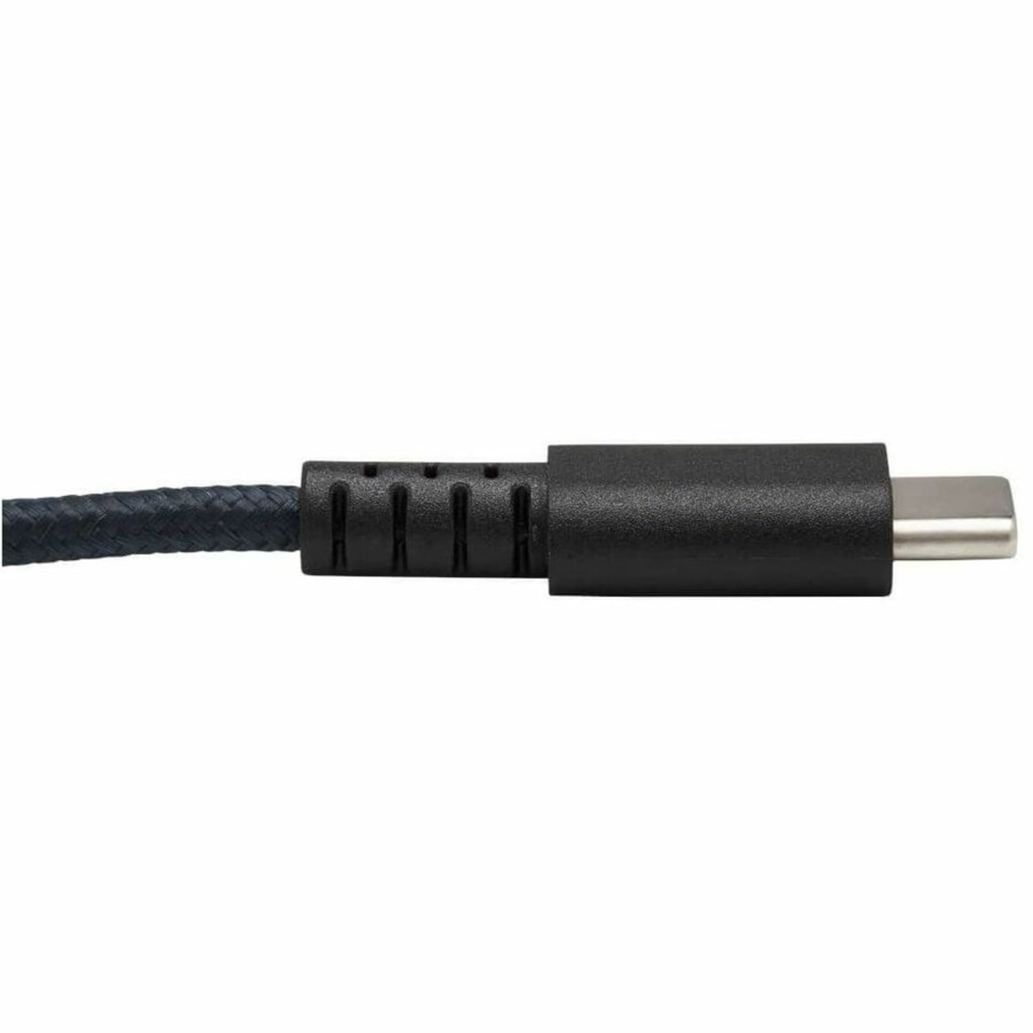 Tripp Lite Heavy Duty USB-A to USB C Charging Sync Cable for Androids M/M 10ft - First End: 1 x USB Type A Male USB - Second End: 1 x USB Type C Male USB - 60 MB/s - Nickel Plated Connector - Gold Plated Contact - Gray - Image 5