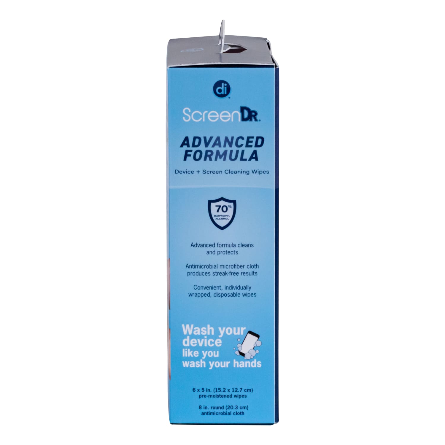 Digital Innovations ScreenDr 70% Alcohol Advanced Formula Device Cleaning Wipes And Microfiber Cloth, Box Of 120 Packets - Image 4