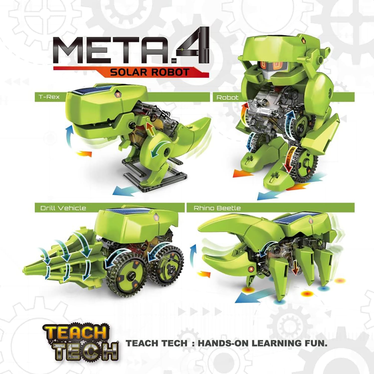 Elenco TEACH TECH Meta.4 Solar Robot Kit - Image 5