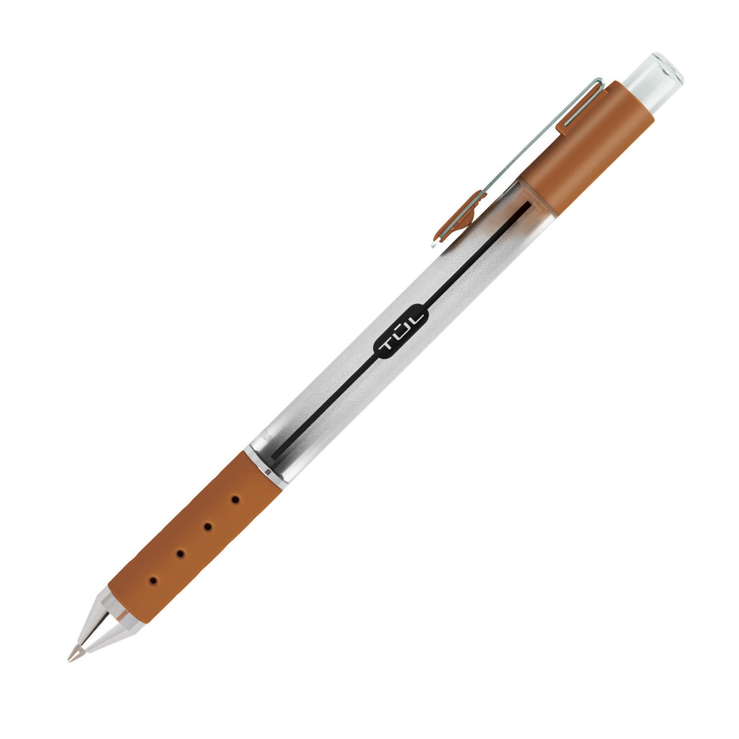 TUL GL Series Retractable Gel Pens, Medium Point, 0.7 mm, Silver Barrel, Assorted Standard & Bright Ink Colors, Pack Of 14 Pens - Image 6
