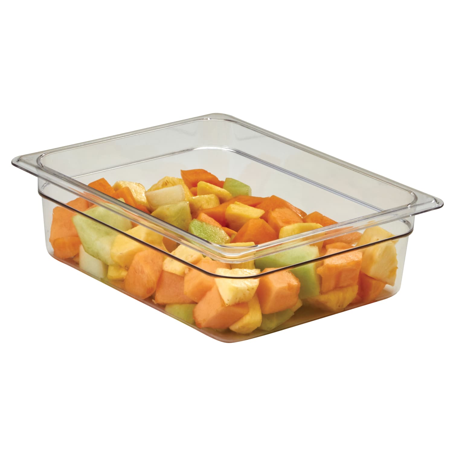 Cambro Camwear GN 1/2 Size 4in Food Pans, 4inH x 10-1/2inW 12-3/4inD, Clear, Set Of 6 Pans - Image 3