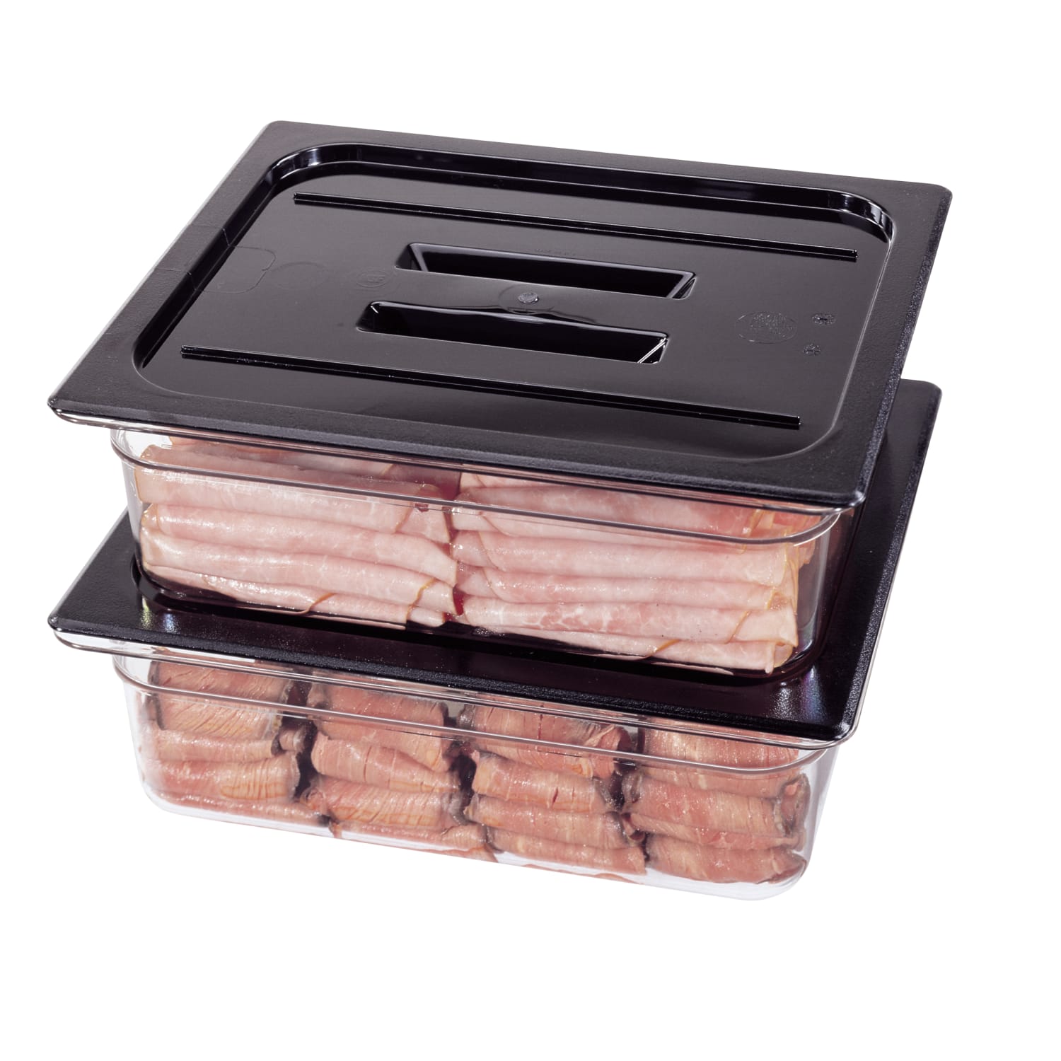 Cambro Camwear GN 1/2 Size 4in Food Pans, 4inH x 10-1/2inW 12-3/4inD, Clear, Set Of 6 Pans - Image 4