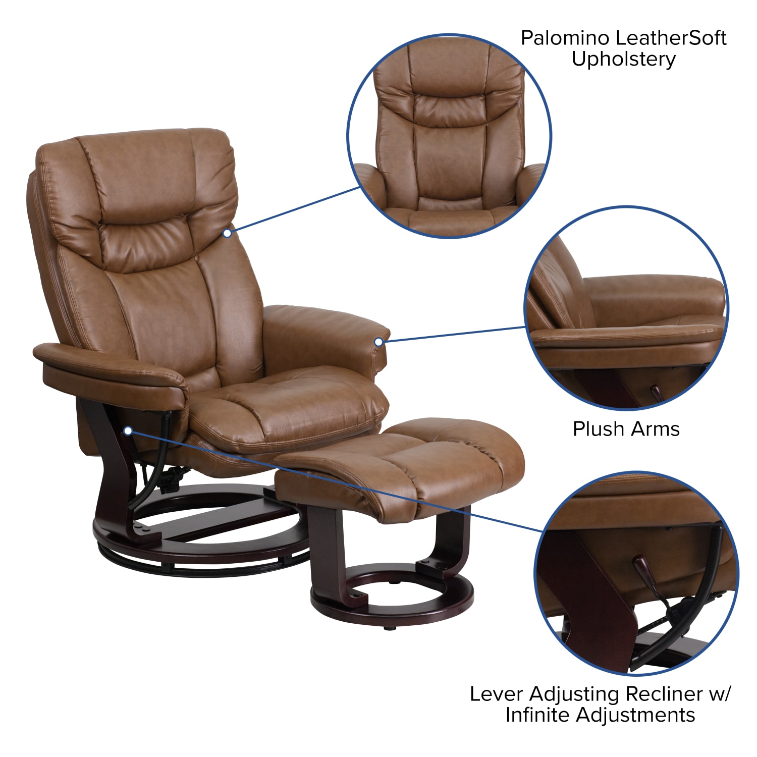 Flash Furniture Contemporary Recliner With Curved Ottoman Palimino PopularChairscom Flash Furniture Contemporary Recliner With Curved Ottoman Palimino PopularChairscom