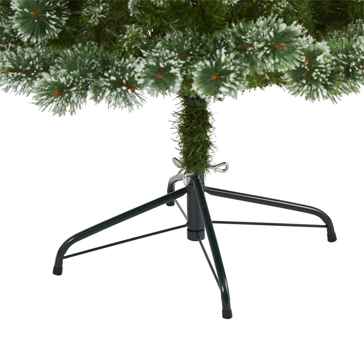 Nearly Natural Wisconsin Slim Snow Tip Pine Artificial Christmas Tree, 6ft - Image 5