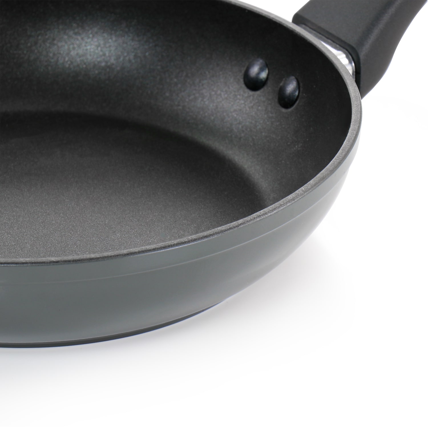 Martha Stewart Everyday Aluminum Non-Stick Frying Pan, 8in, Sharkey Gray - Image 3