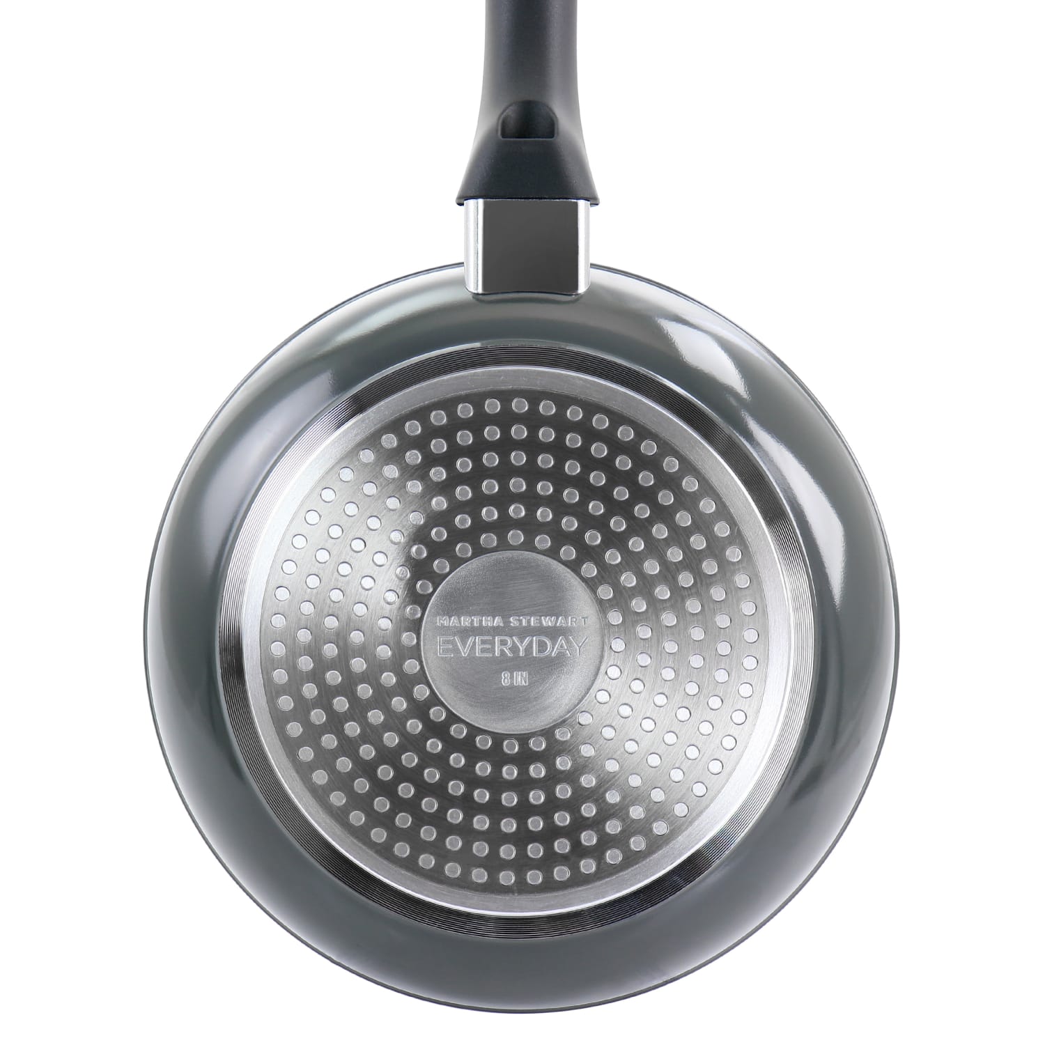 Martha Stewart Everyday Aluminum Non-Stick Frying Pan, 8in, Sharkey Gray - Image 4