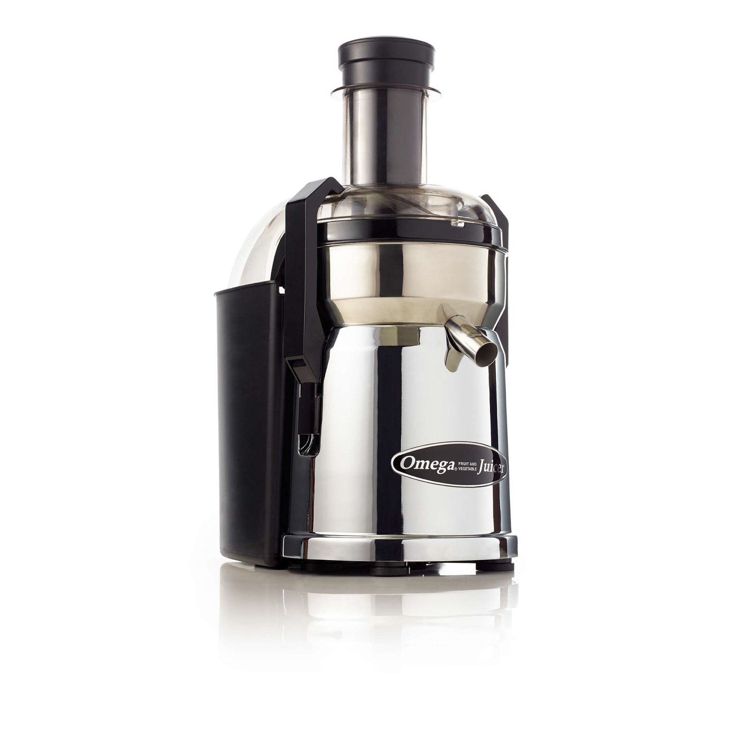 Omega MMC500C Wide Mouth Heavy-Duty Juicer, Silver - Image 5