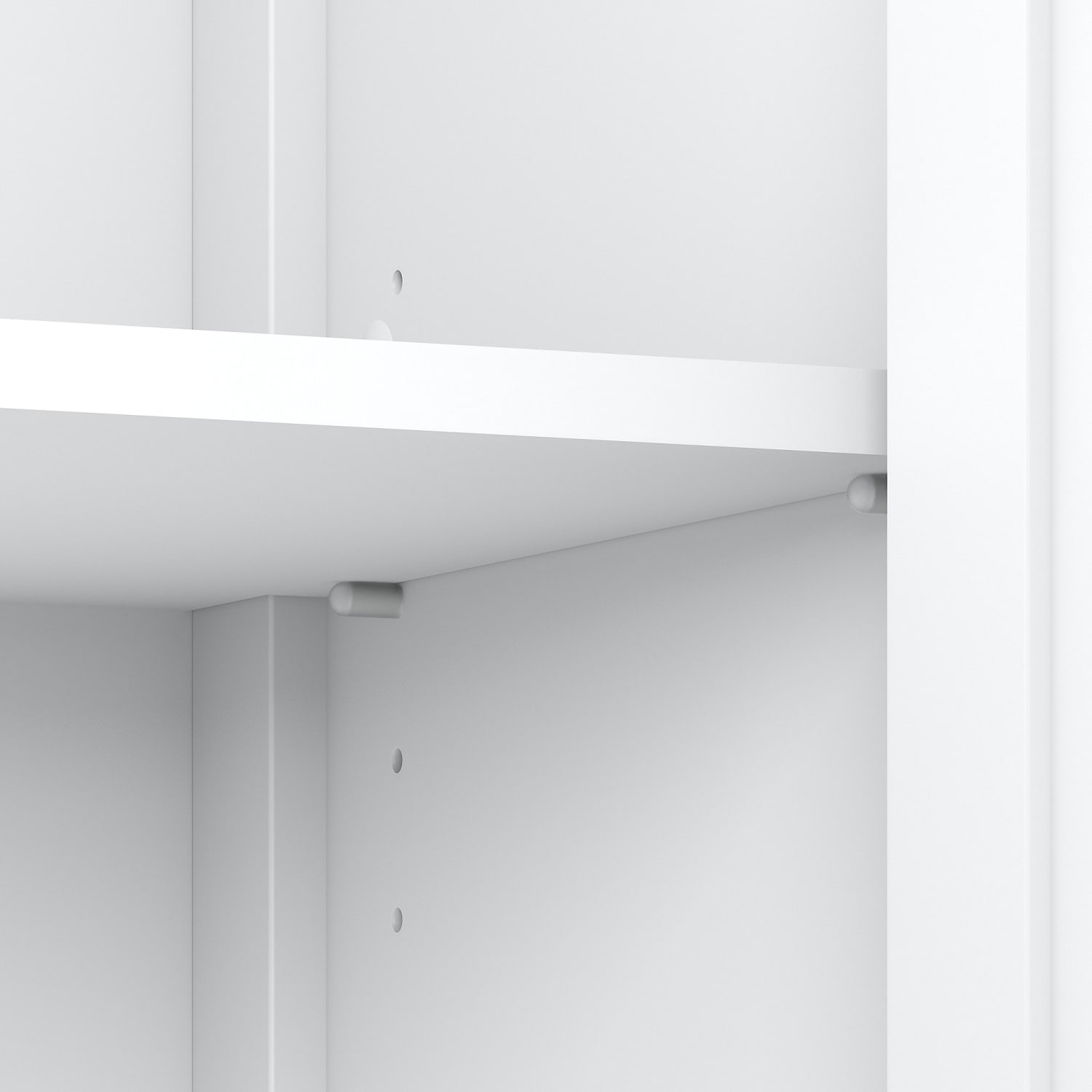 Bush Furniture Mayfield Accent Storage Cabinet With Doors, Pure White/Shiplap Gray, Standard Delivery - Image 6