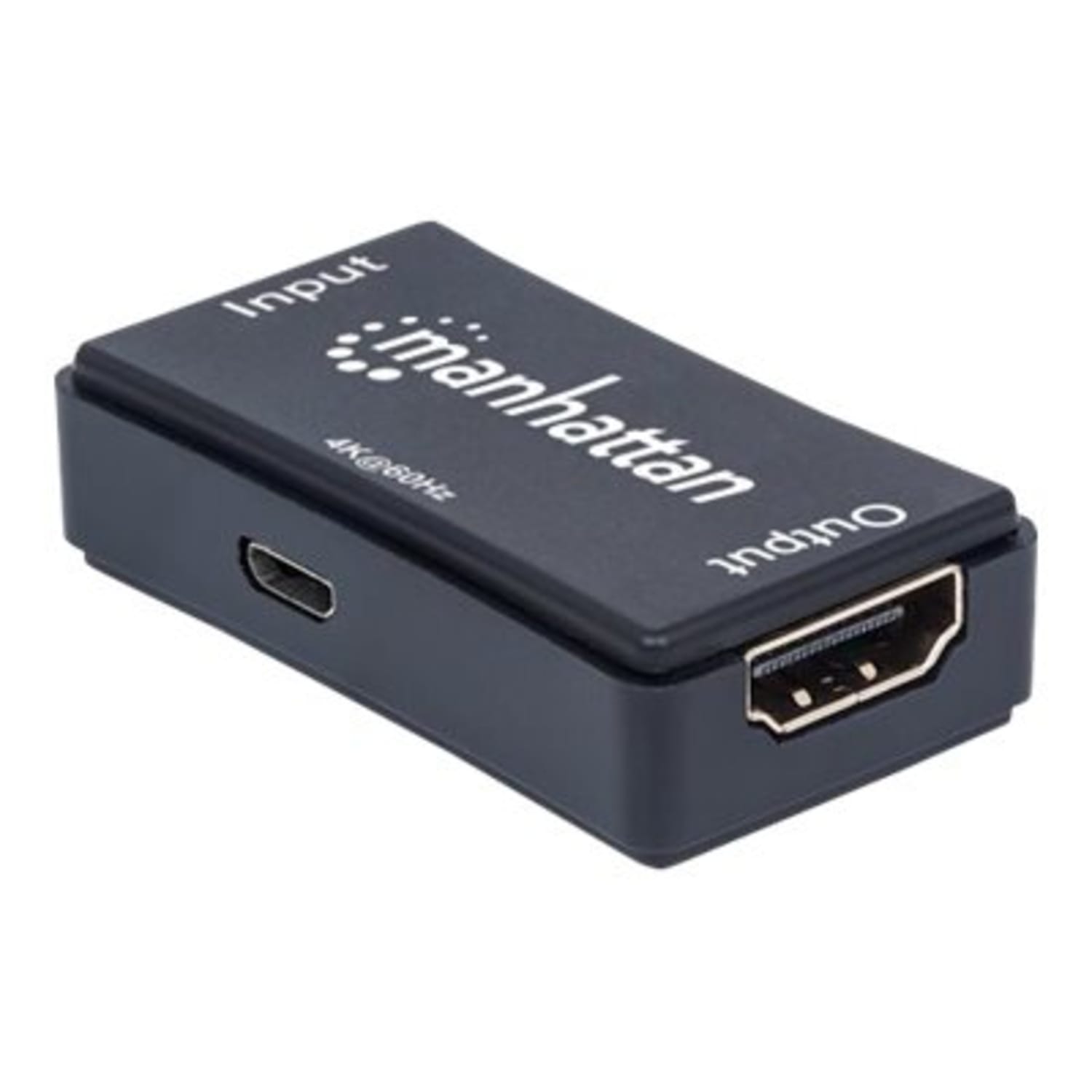 Manhattan HDMI Repeater, 4K@60Hz, Active, Boosts HDMI Signal up to 40m, Black, Three Year Warranty, Blister - 207621 - Image 3