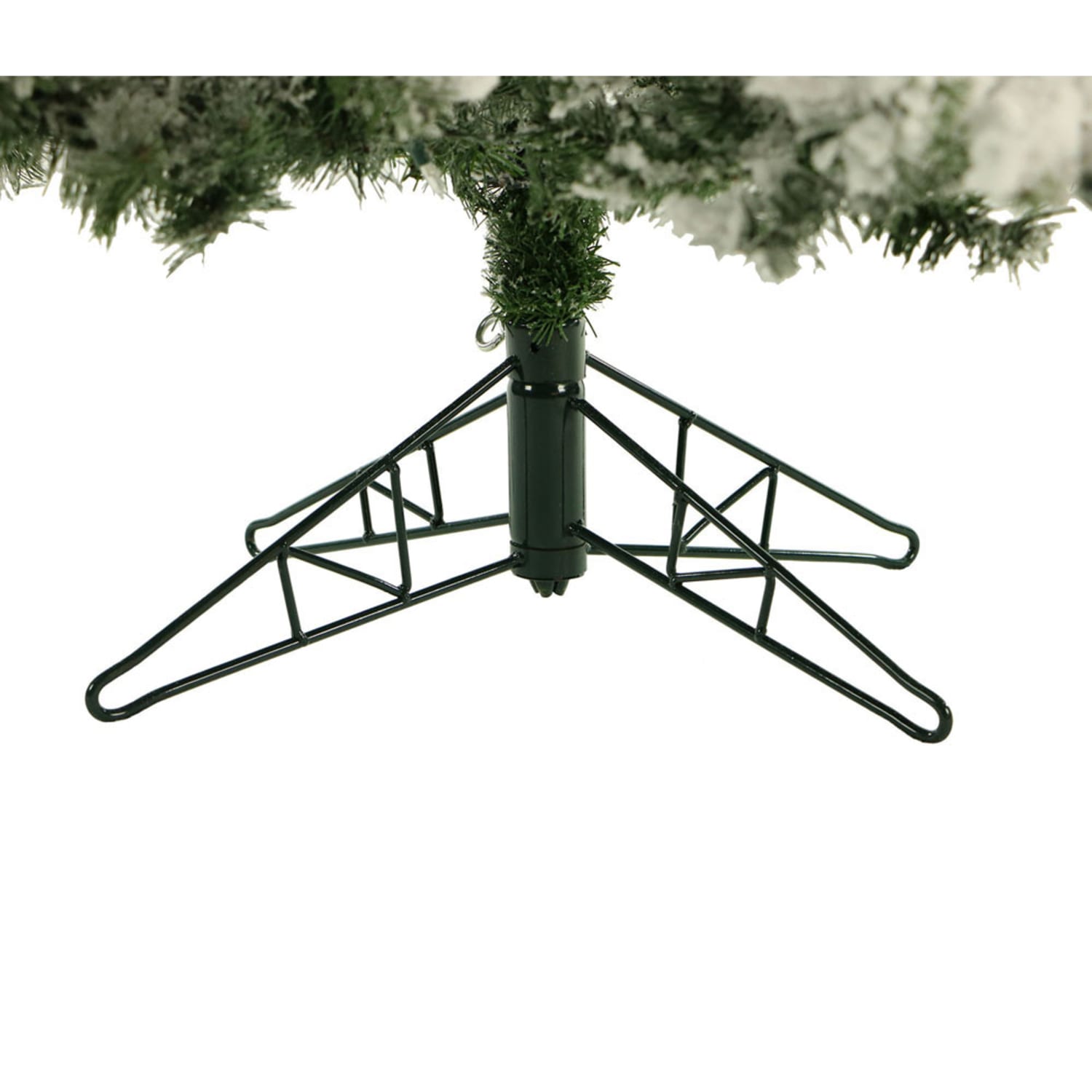 Fraser Flocked Mountain Pine Unlit Christmas Tree, 7 1/2ft, Snow - Image 4