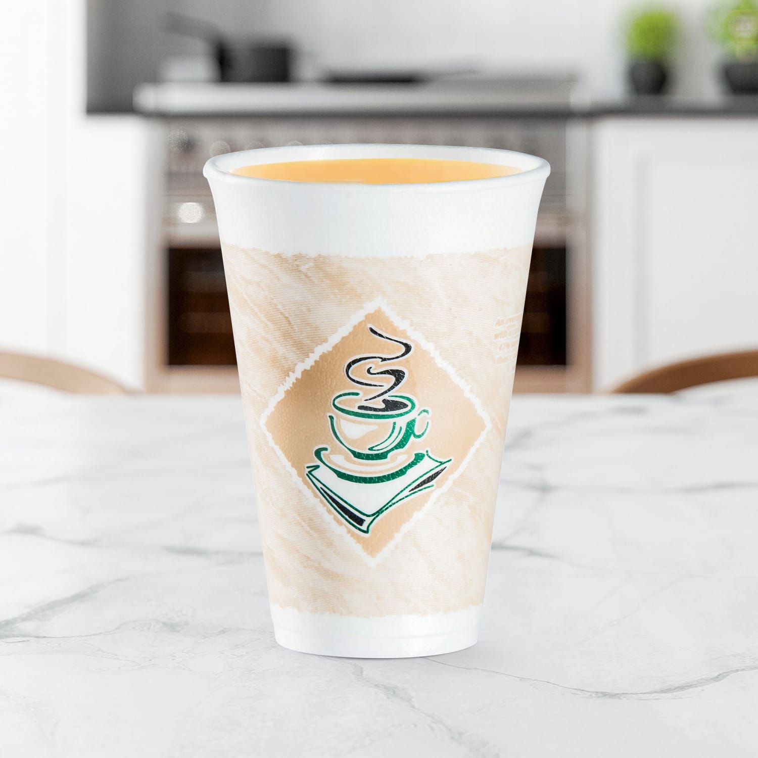 Dart Cafe G Design Foam Cups, 16 Oz, Brown/Green/White, Box Of 1,000 - Image 5