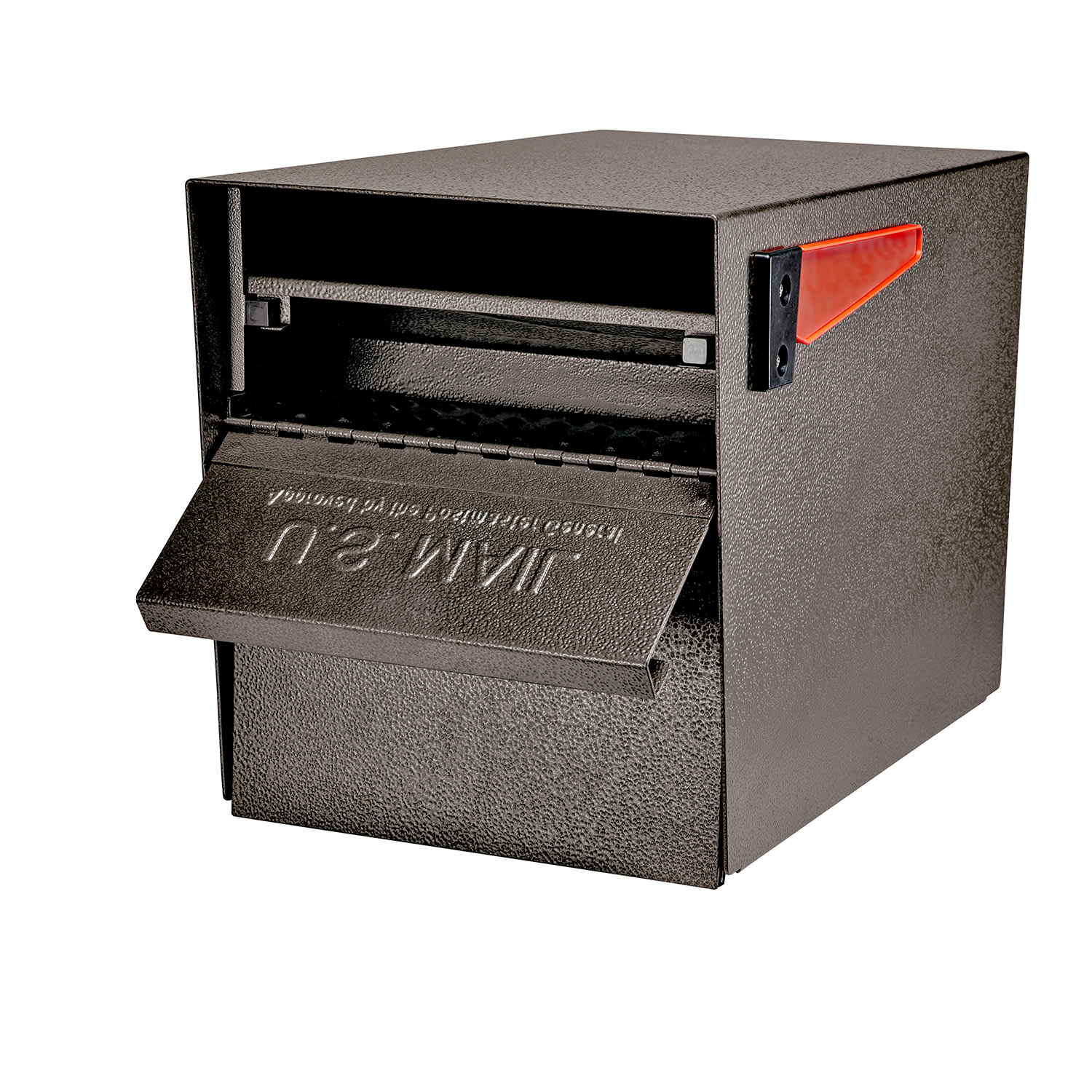 Mail Boss Curbside Locking Mailbox, 13 3/4in x 11 1/4in x 21in, Bronze - Image 5