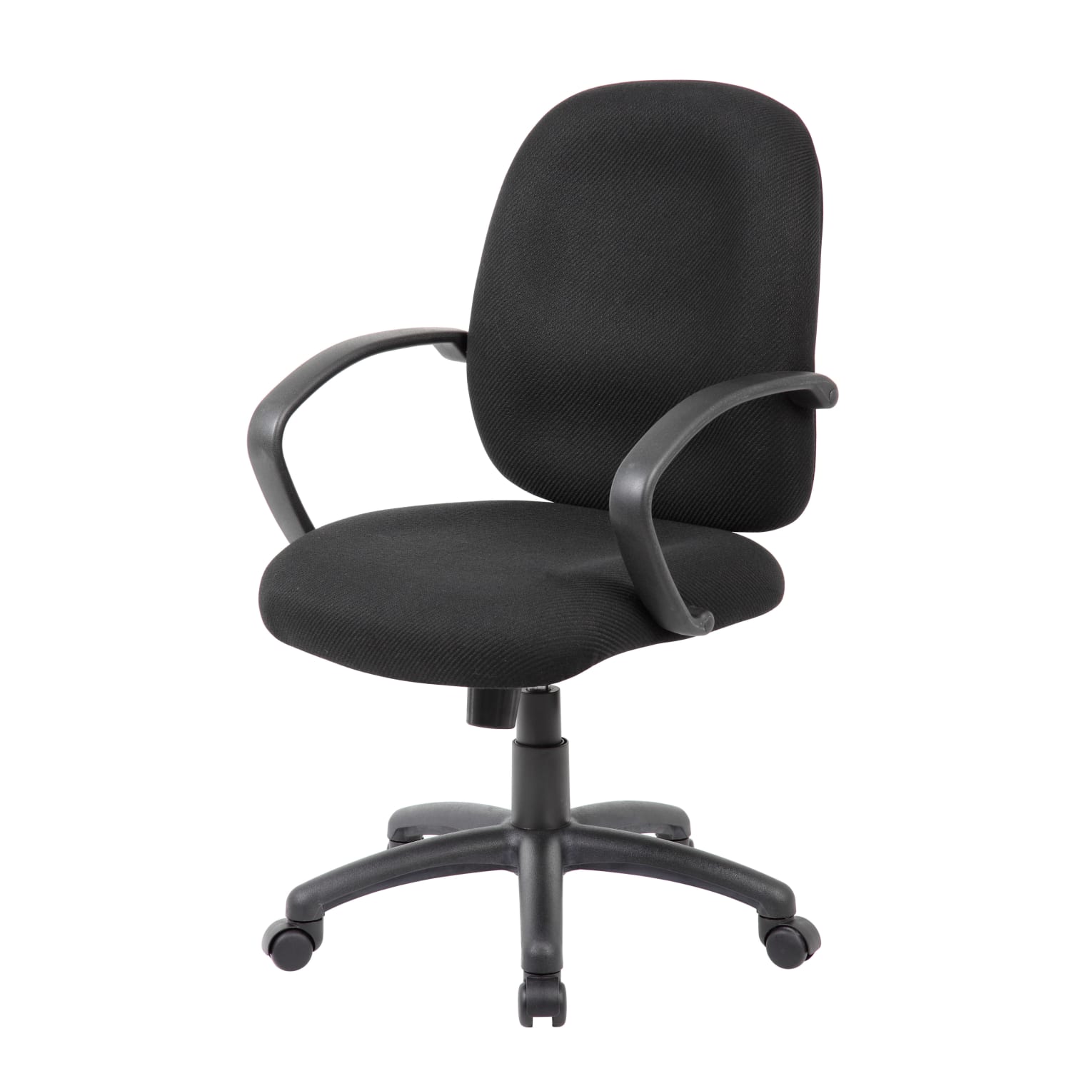 Boss Office Products Ergonomic Budget Tweed Mid-Back Task Chair, Black - Image 5