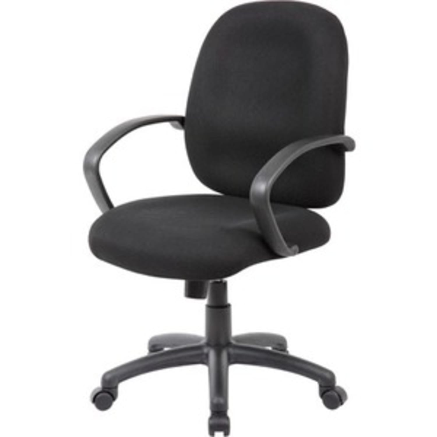 Boss Office Products Ergonomic Budget Tweed Mid-Back Task Chair, Black - Image 9
